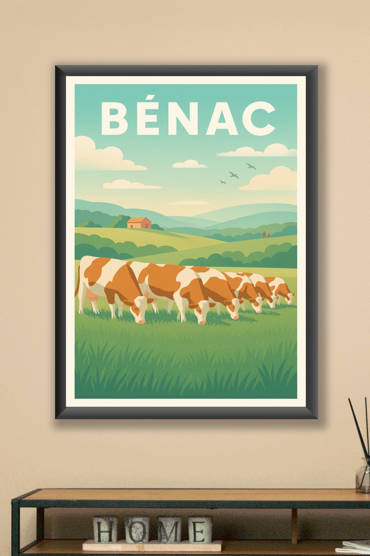 Affiche de Bénac - Charme bucolique et douceur campagnarde