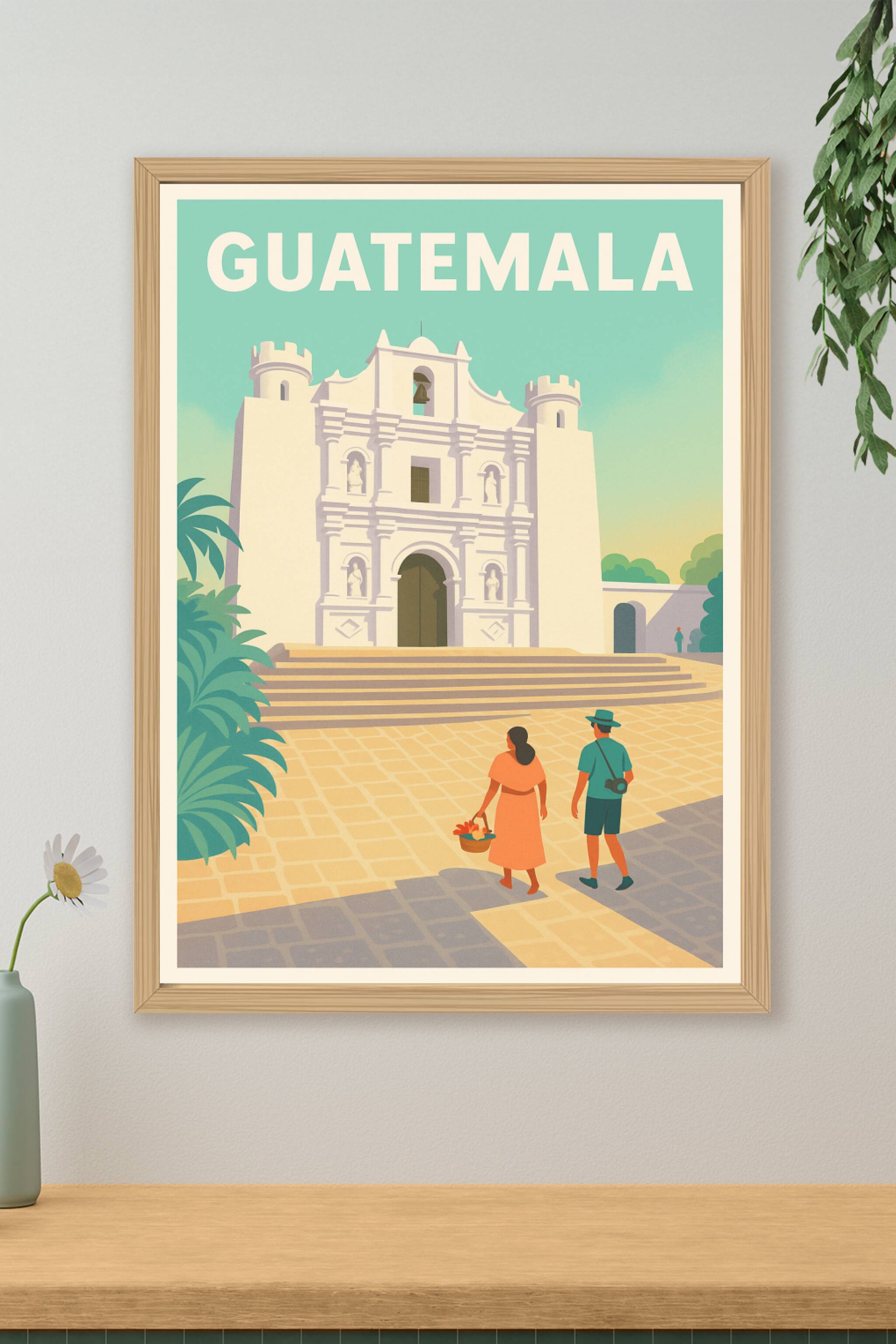Affiche de Guatemala - Immersion dans le charme colonial