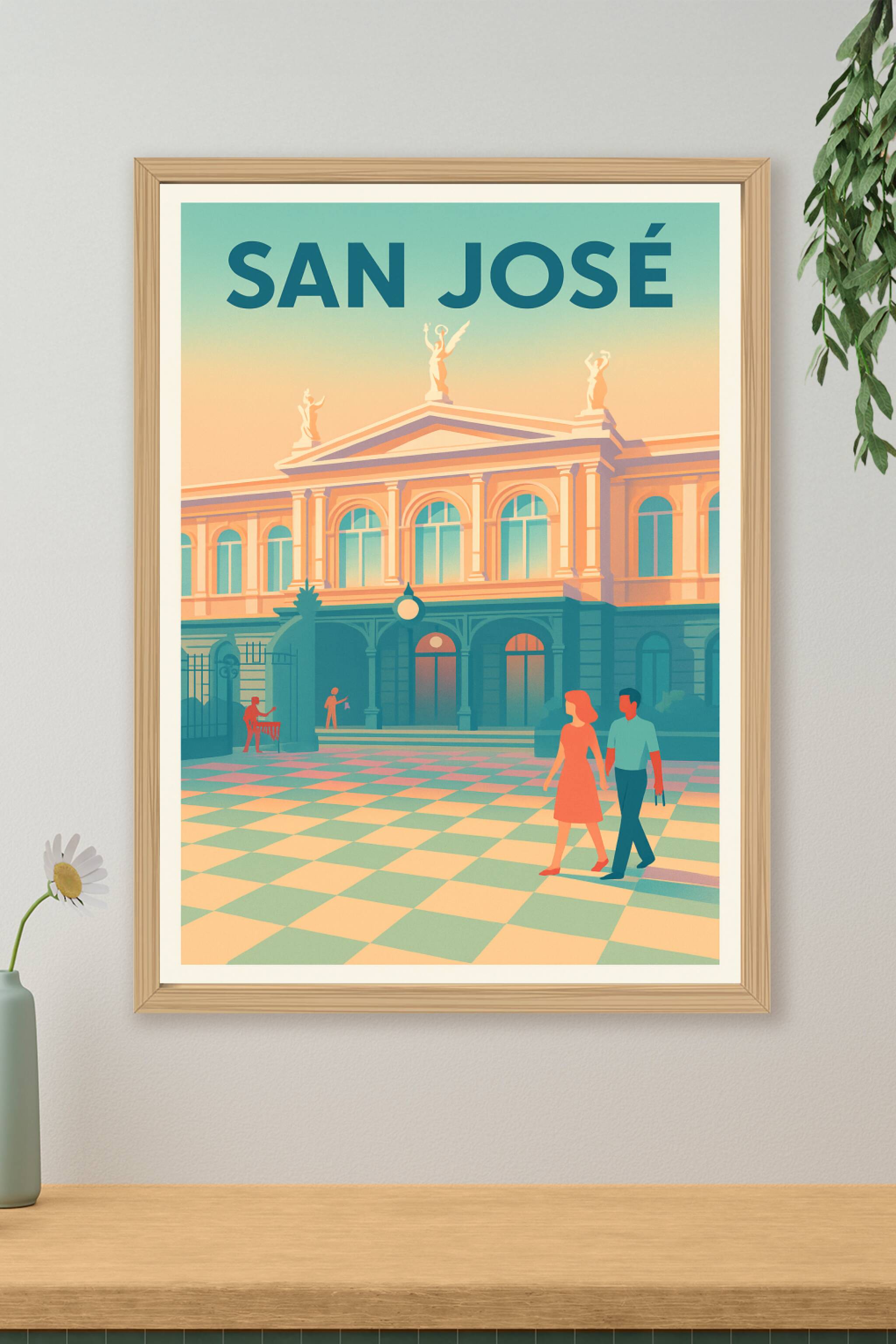 Affiche de San José - L'élégance intemporelle au cœur de la ville