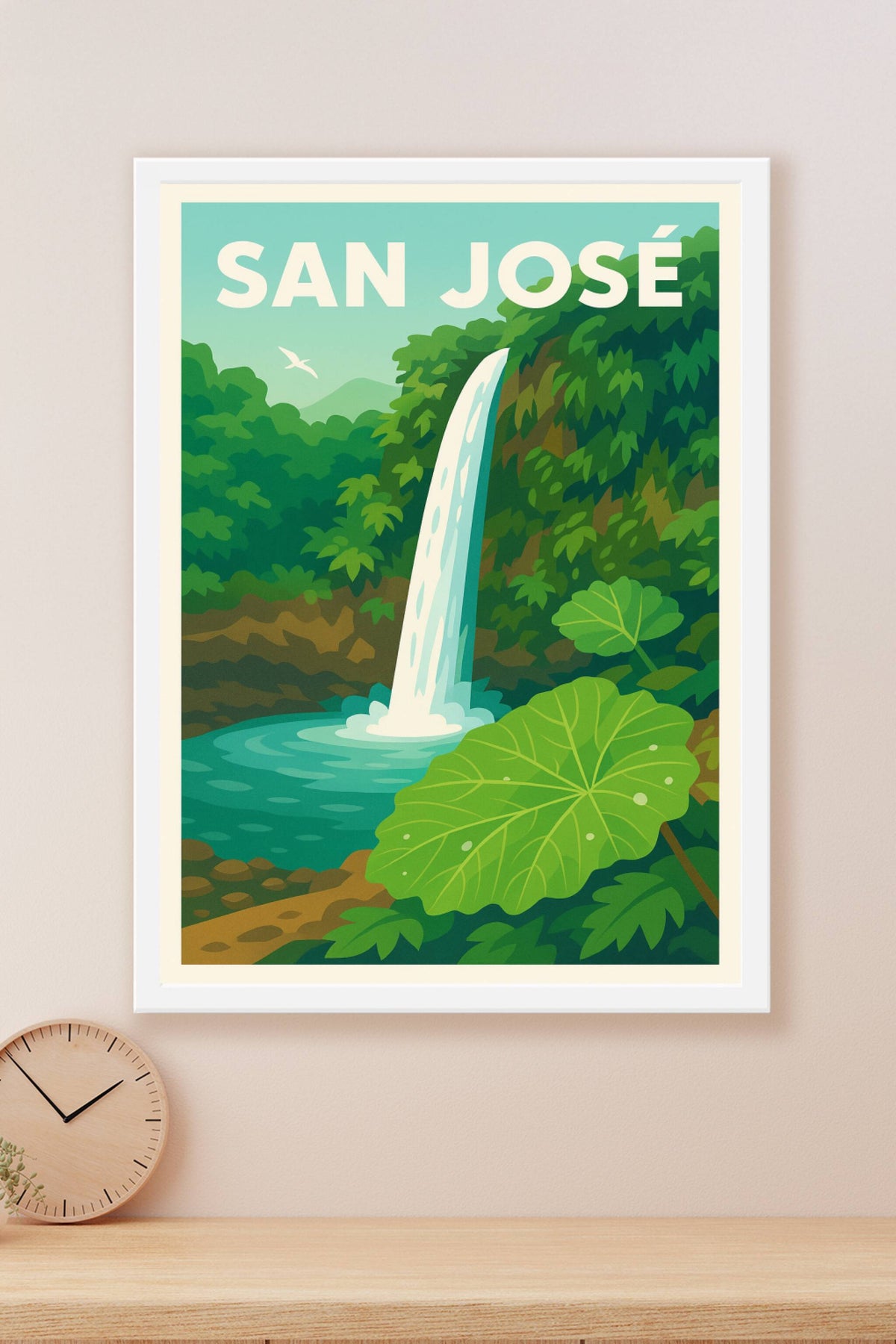 Affiche de San José - Évasion Tropicale et Chutes d'Eau