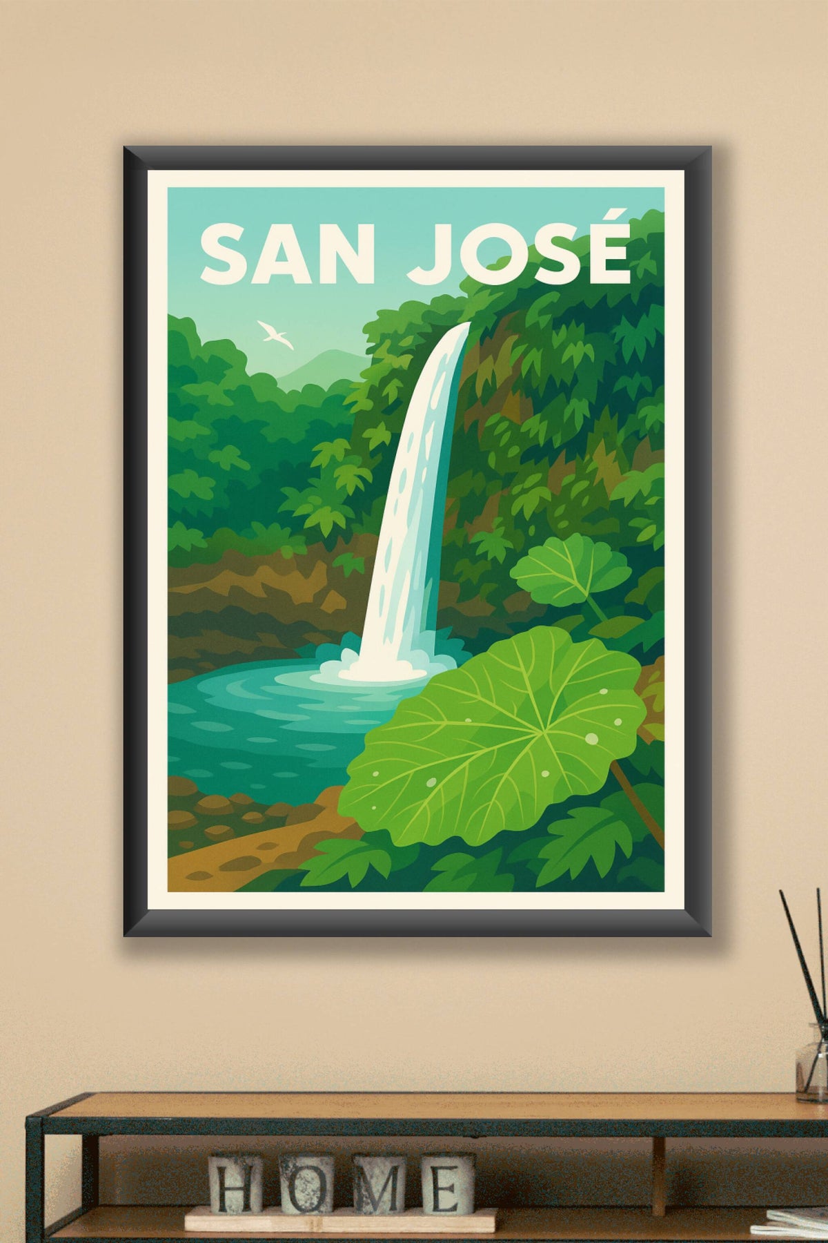 Affiche de San José - Évasion Tropicale et Chutes d'Eau