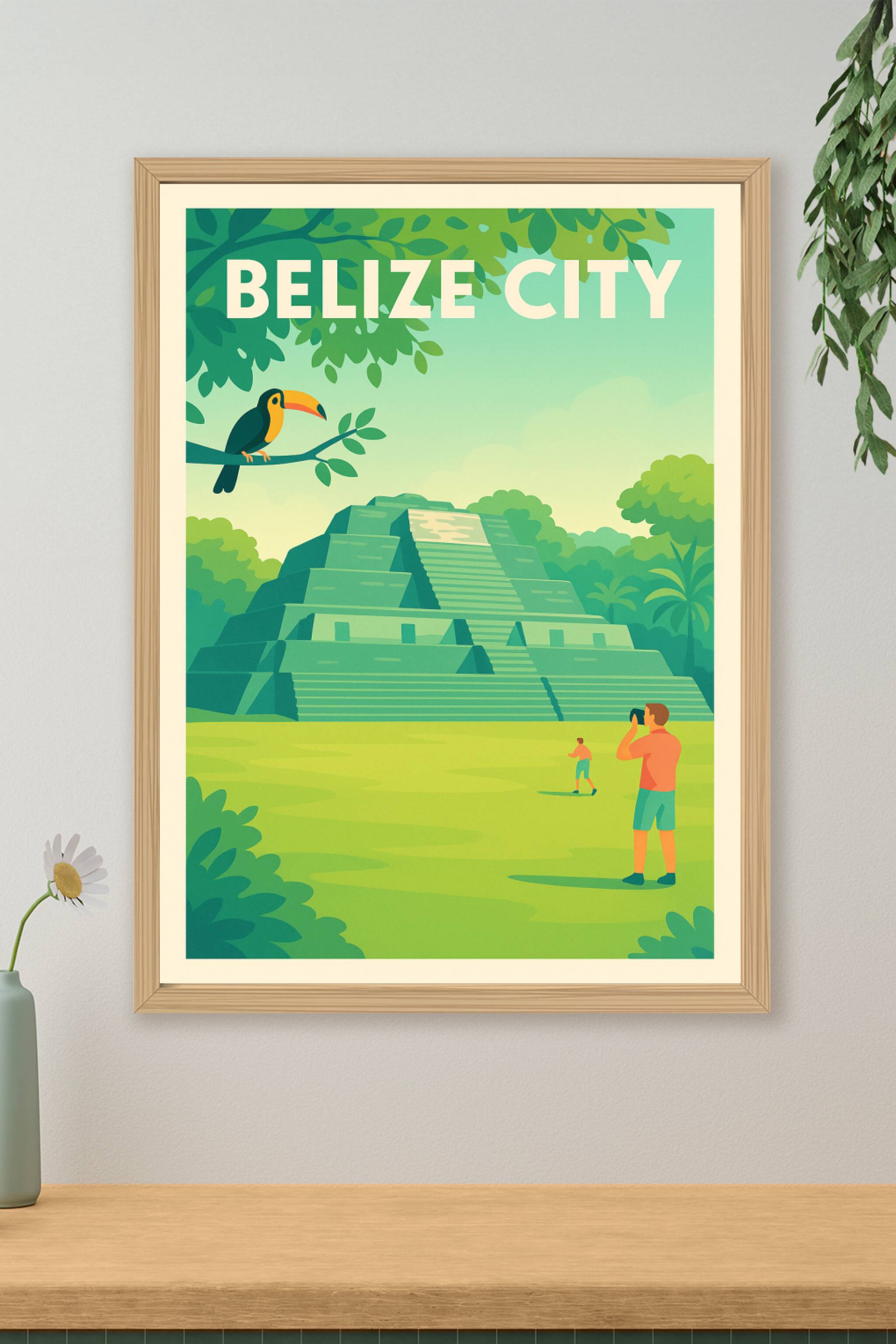 Affiche de Belize City - Voyage au cœur des pyramides mystérieuses