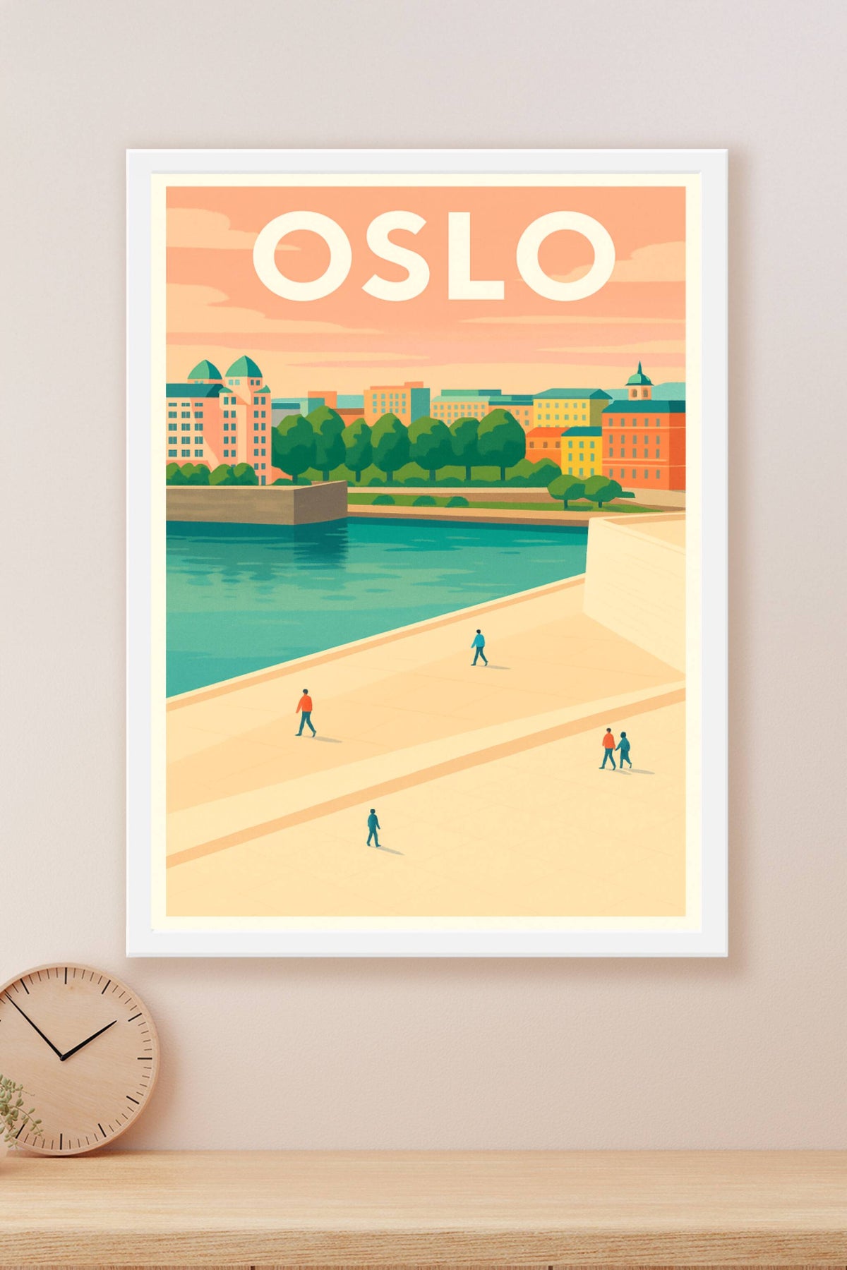 Affiche de Oslo - Ambiance paisible au bord de l'eau