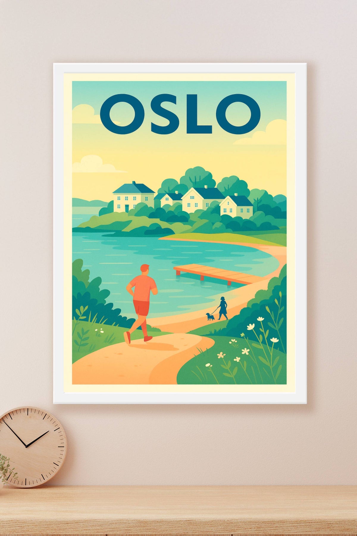 Affiche de Oslo - Évasion et nature en bord de fjord