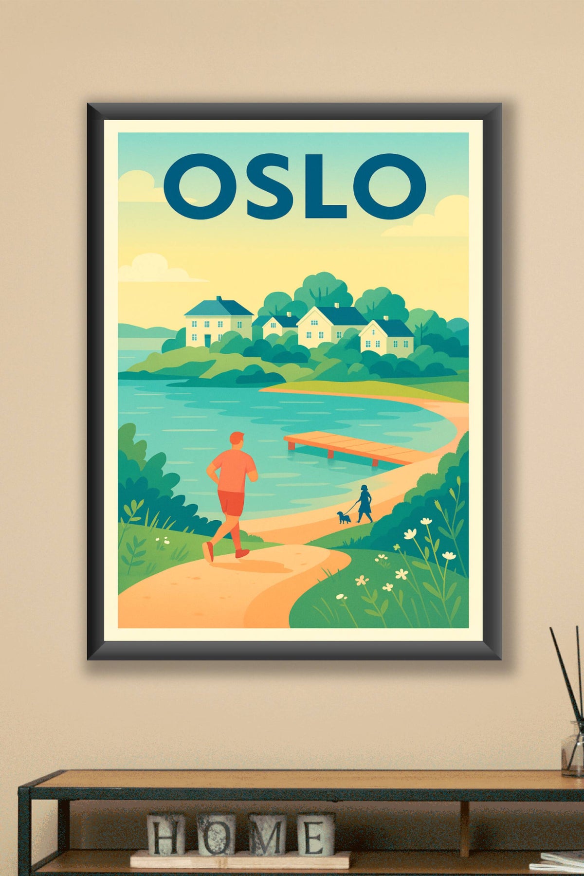 Affiche de Oslo - Évasion et nature en bord de fjord