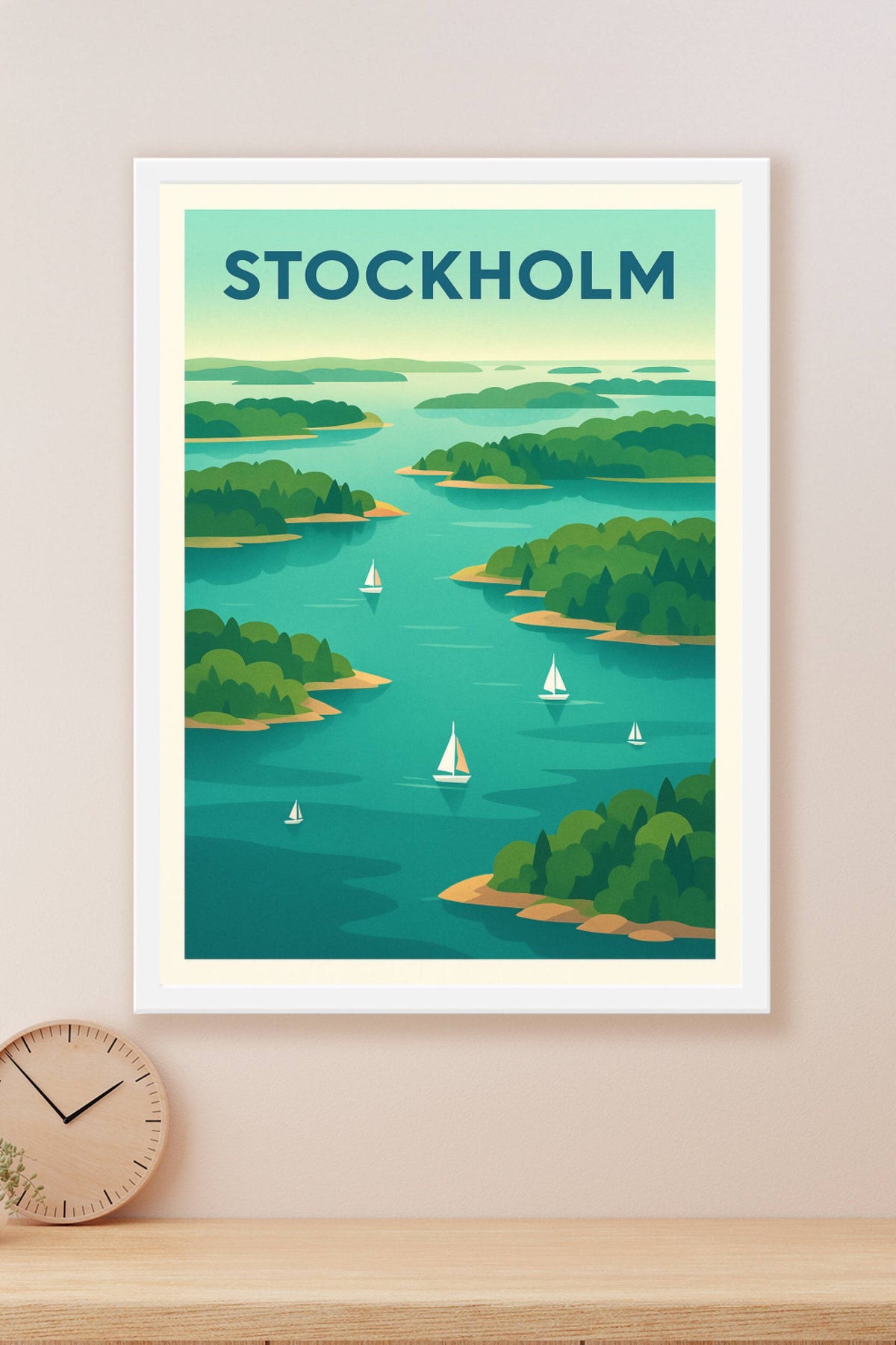 Affiche de Stockholm - L'évasion entre mer et îles