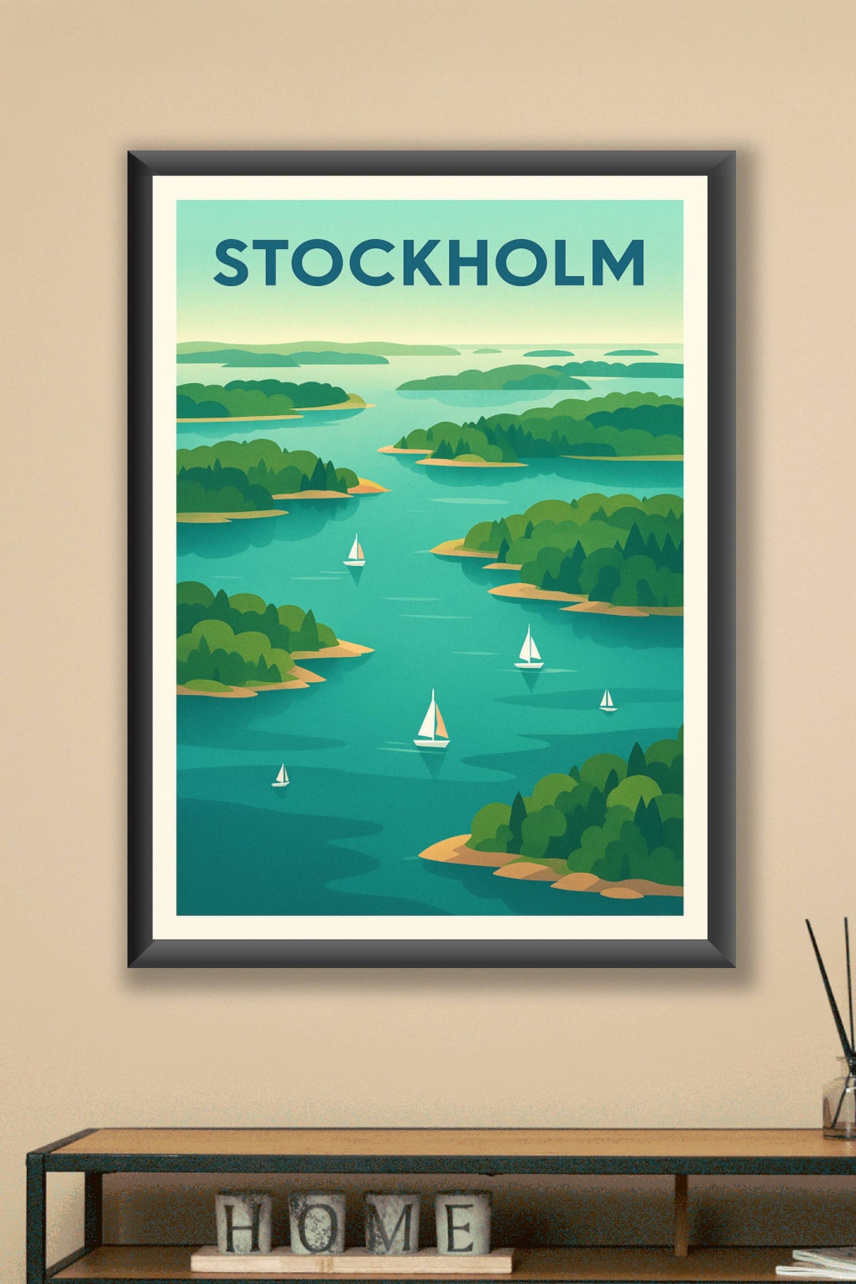 Affiche de Stockholm - L'évasion entre mer et îles