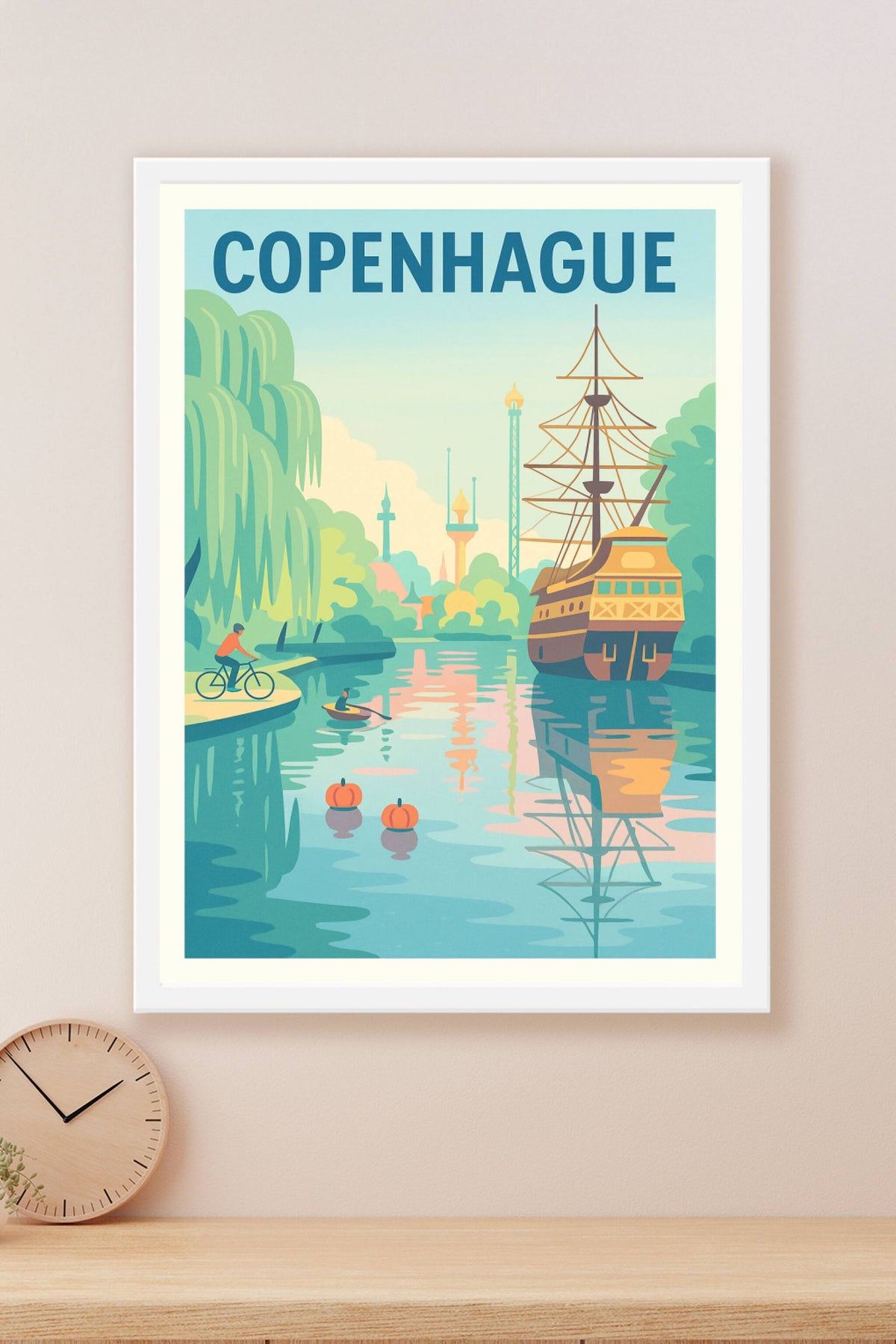 Affiche de Copenhague - L'élégance paisible des canaux nordiques