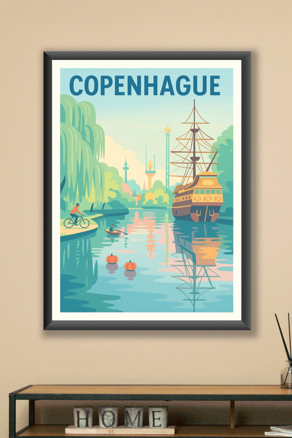 Affiche de Copenhague - L'élégance paisible des canaux nordiques