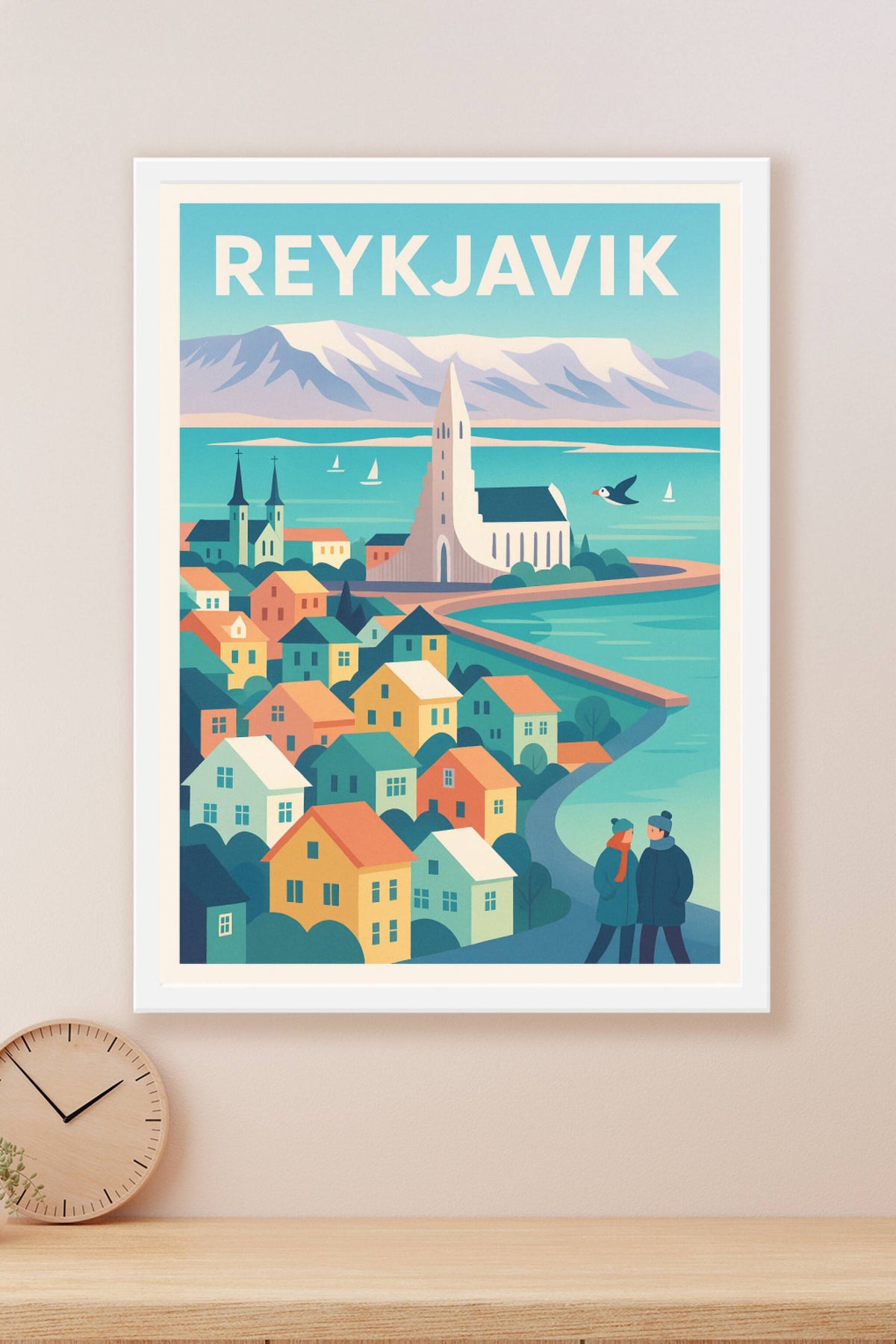 Affiche de Reykjavik - Charme nordique au cœur de l'Islande