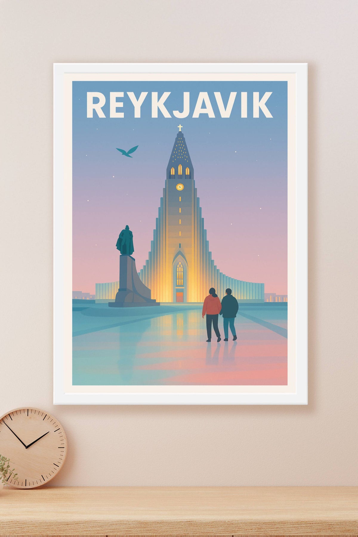 Affiche de Reykjavik - Lumières et mystère au cœur de l'Islande