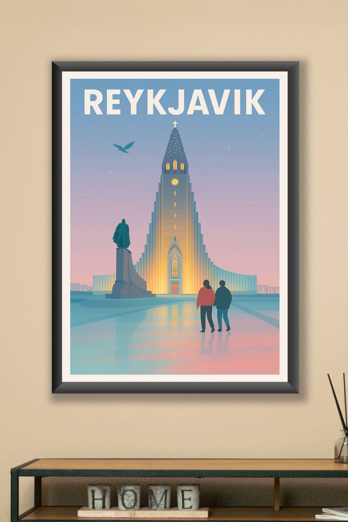 Affiche de Reykjavik - Lumières et mystère au cœur de l'Islande