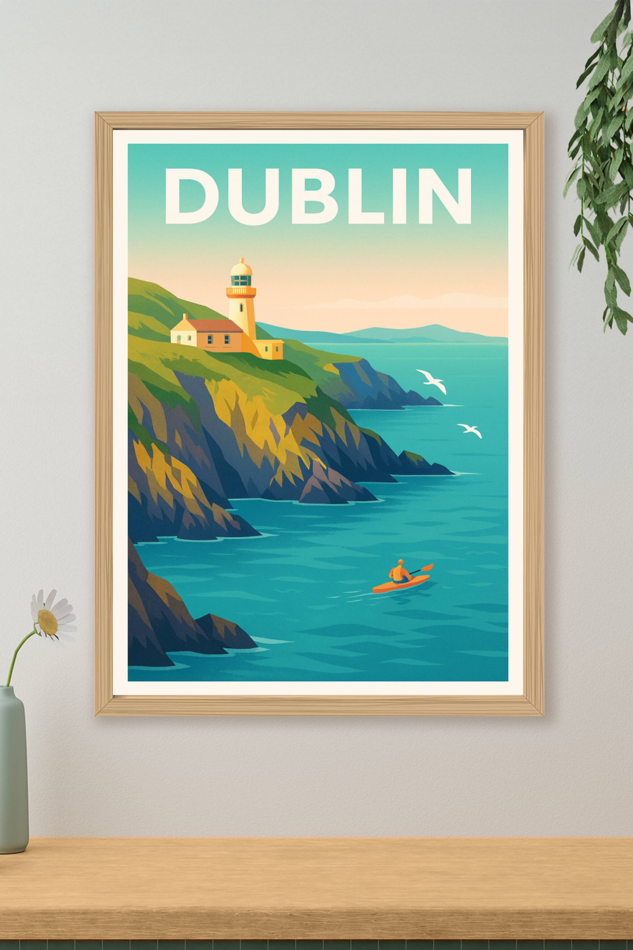 Affiche de Dublin - Évasion côtière et nature sauvage
