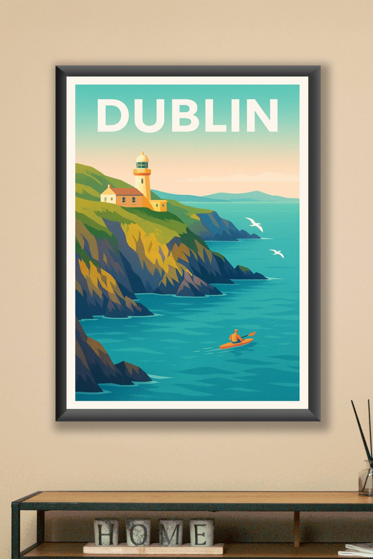 Affiche de Dublin - Évasion côtière et nature sauvage