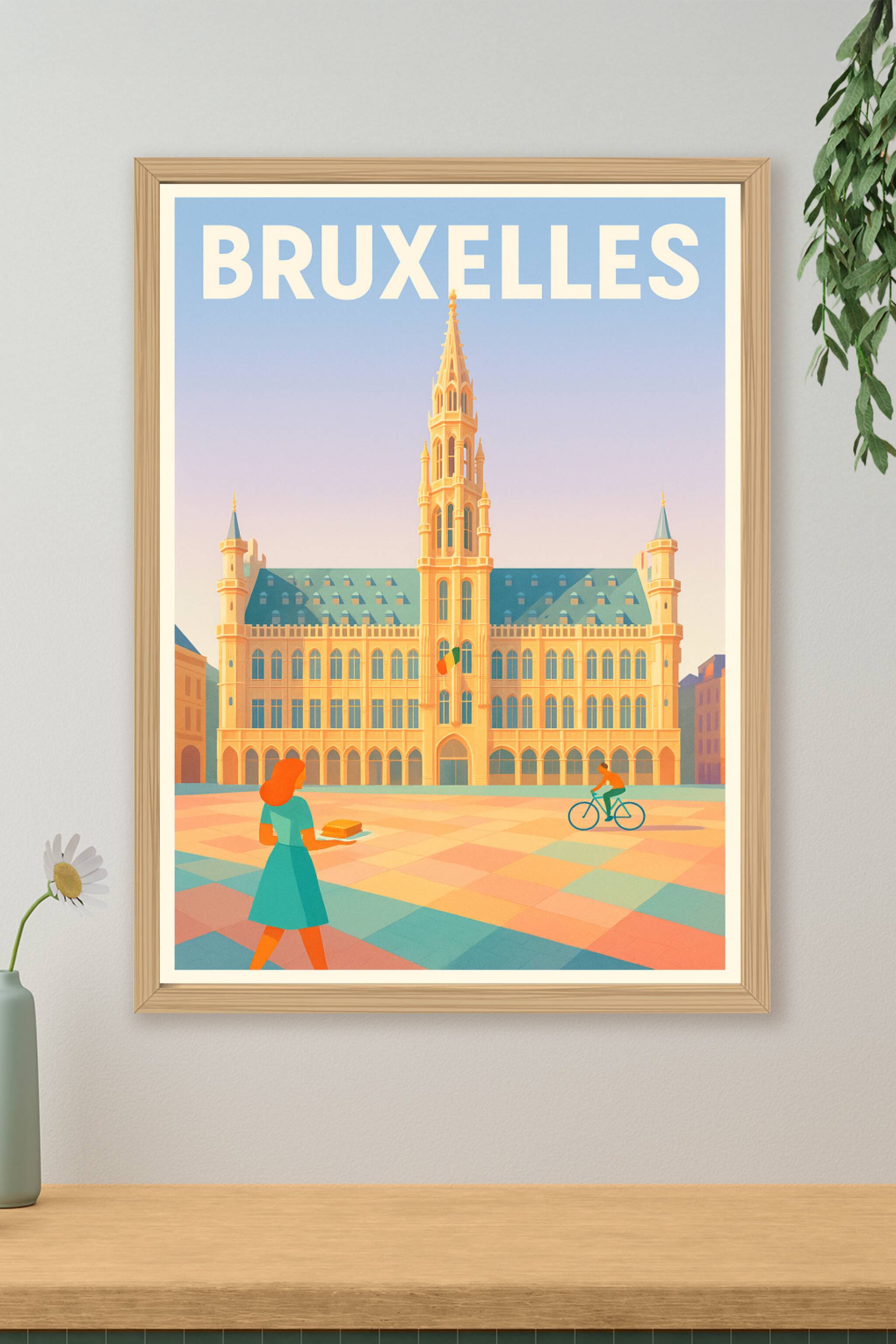 Affiche de Bruxelles - L'élégance historique de la Grand-Place