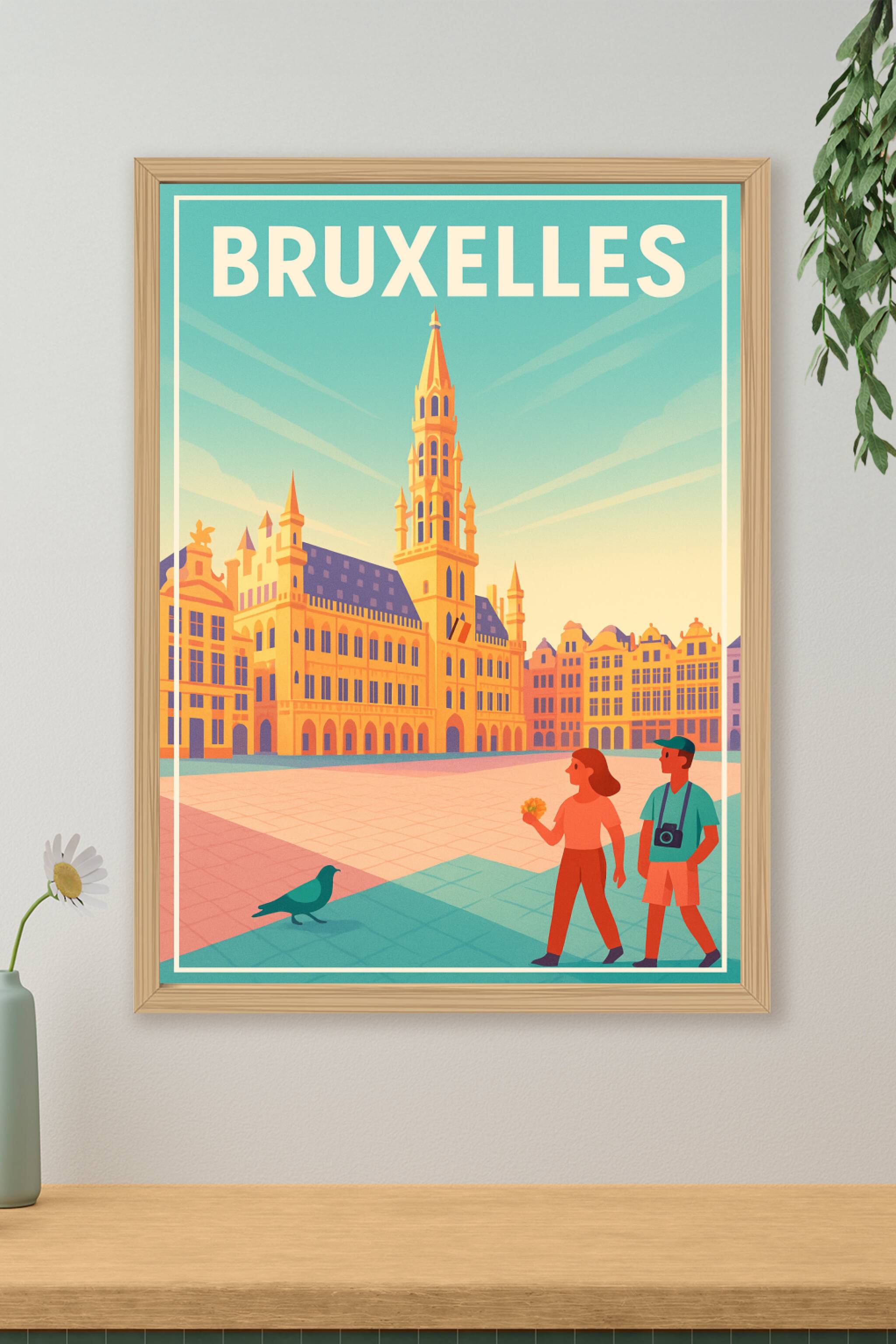 Affiche de Bruxelles - Voyage au cœur de la Grand-Place