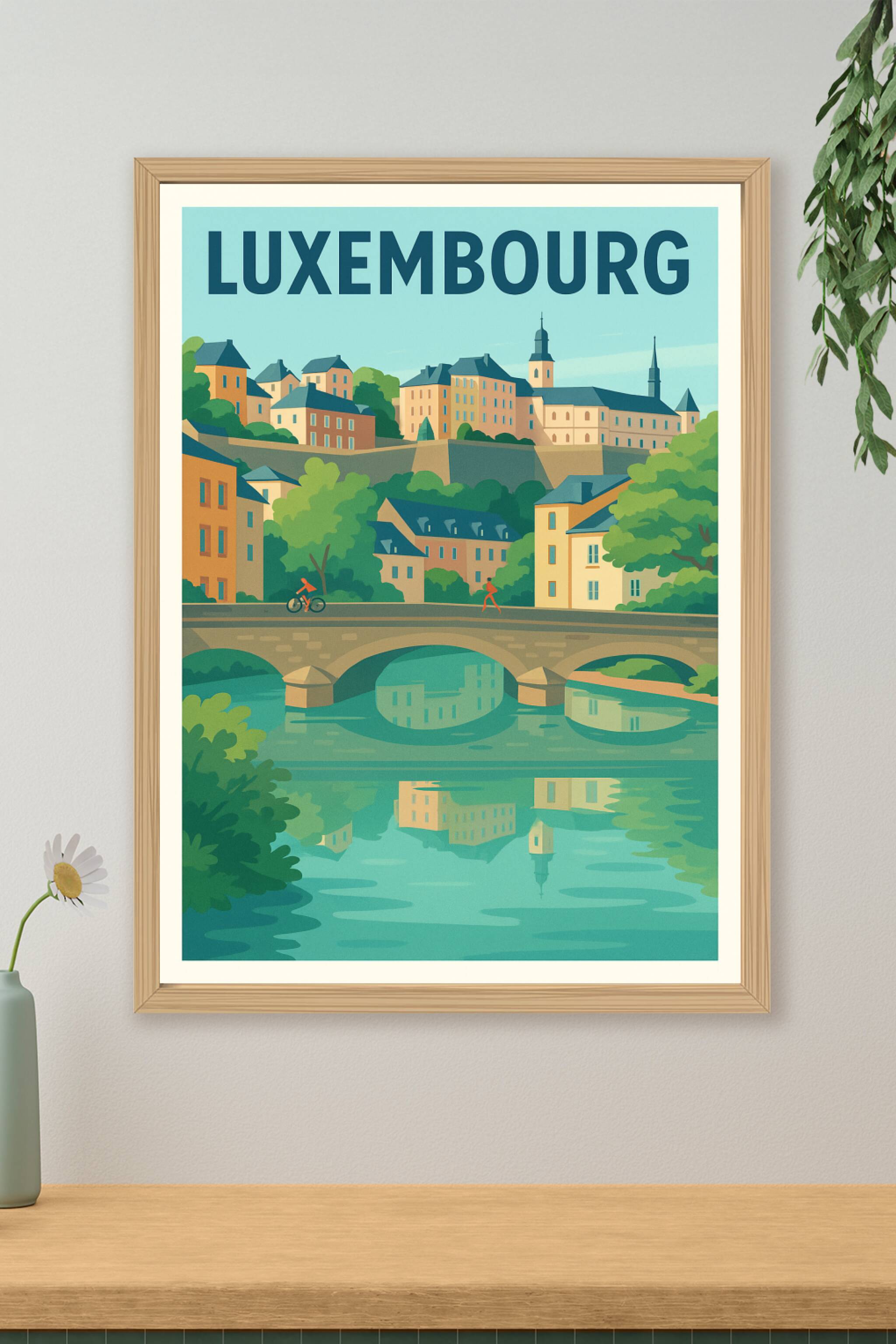 Affiche de Luxembourg - Charme et sérénité au cœur de la ville