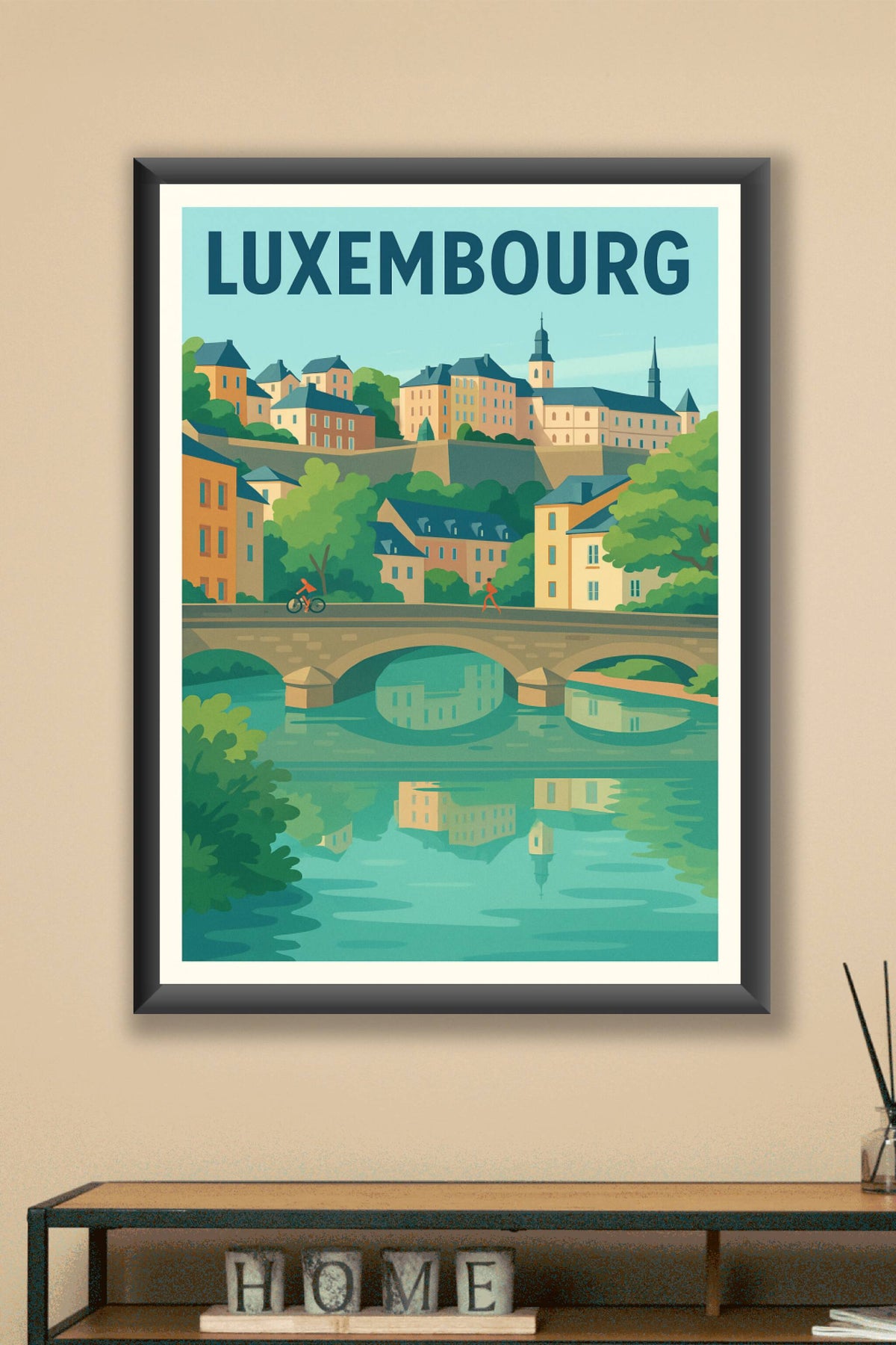 Affiche de Luxembourg - Charme et sérénité au cœur de la ville