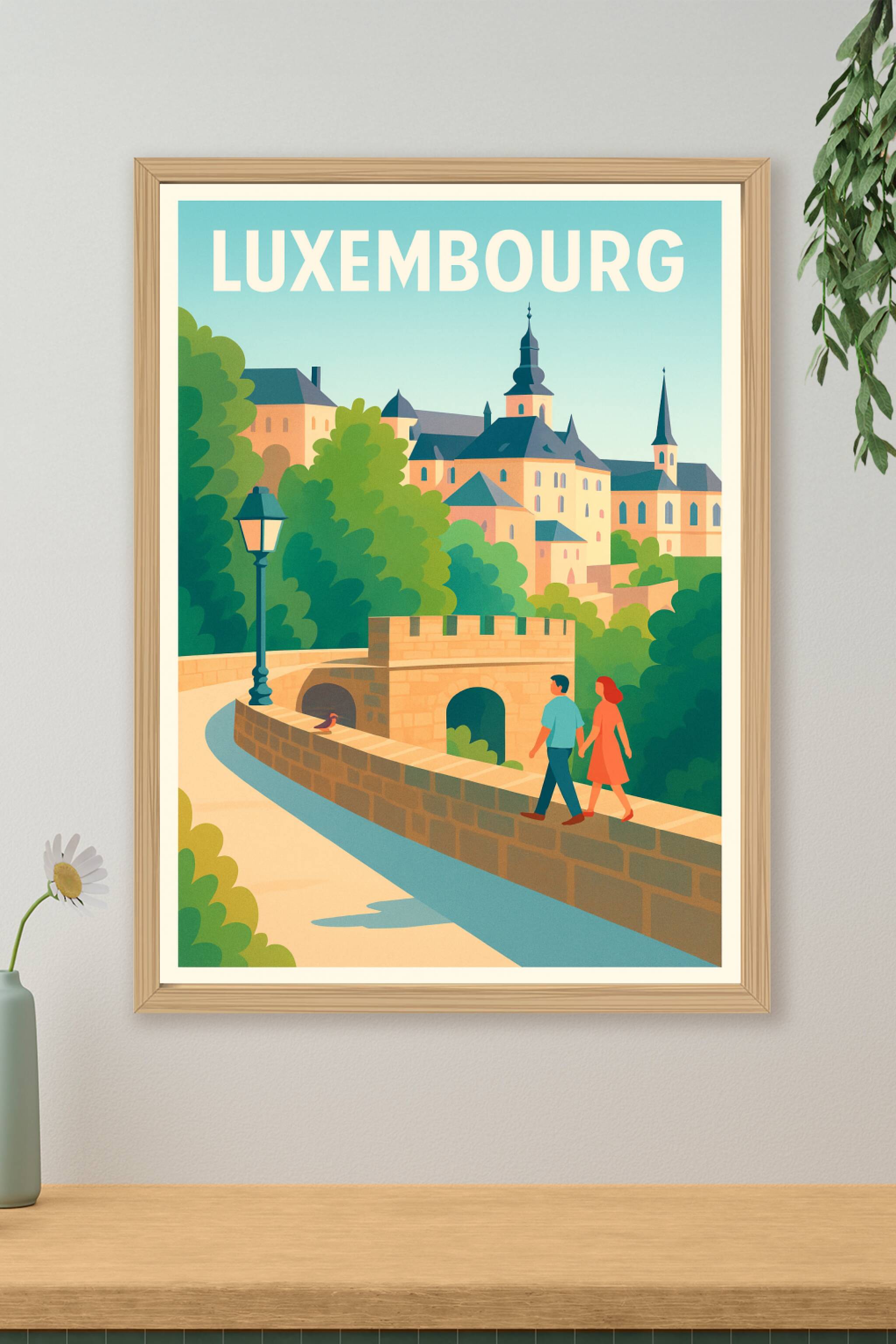 Affiche de Luxembourg - Promenade romantique au cœur de la ville