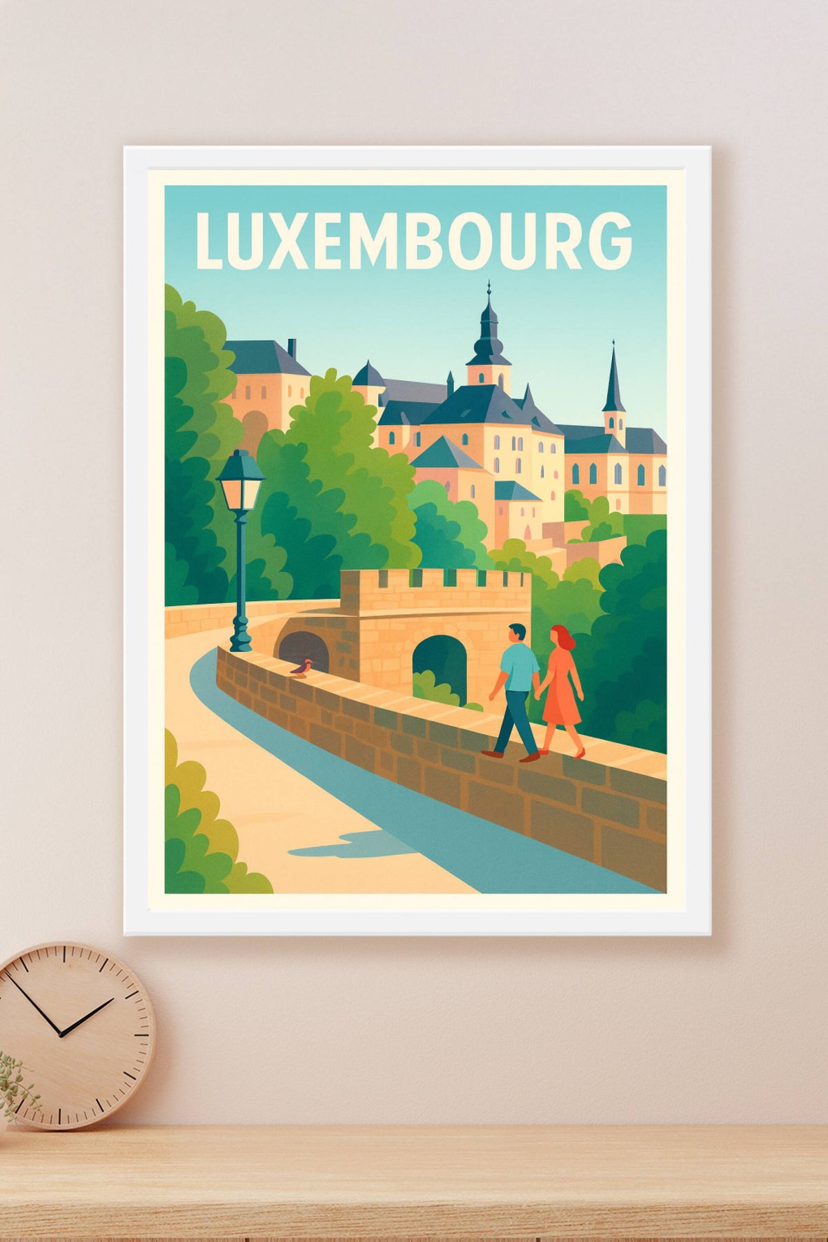 Affiche de Luxembourg - Promenade romantique au cœur de la ville