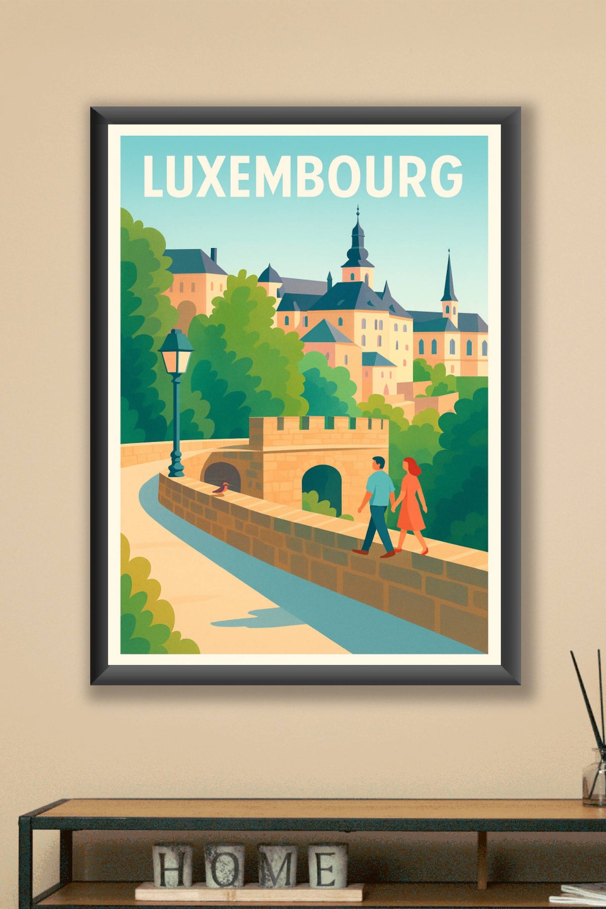 Affiche de Luxembourg - Promenade romantique au cœur de la ville