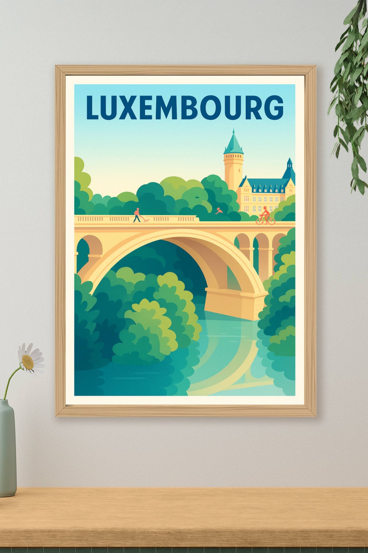 Affiche de Luxembourg - Entre nature et patrimoine historique