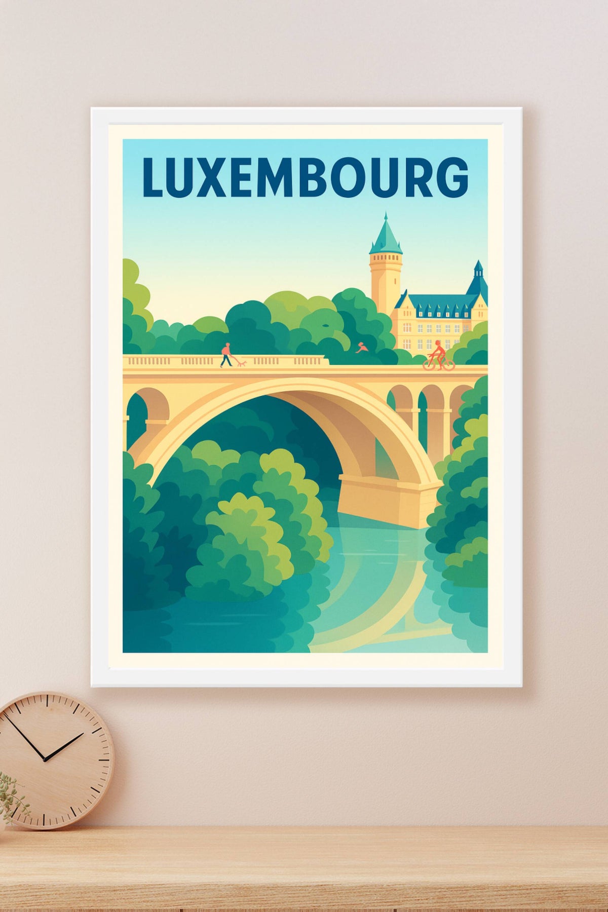 Affiche de Luxembourg - Entre nature et patrimoine historique