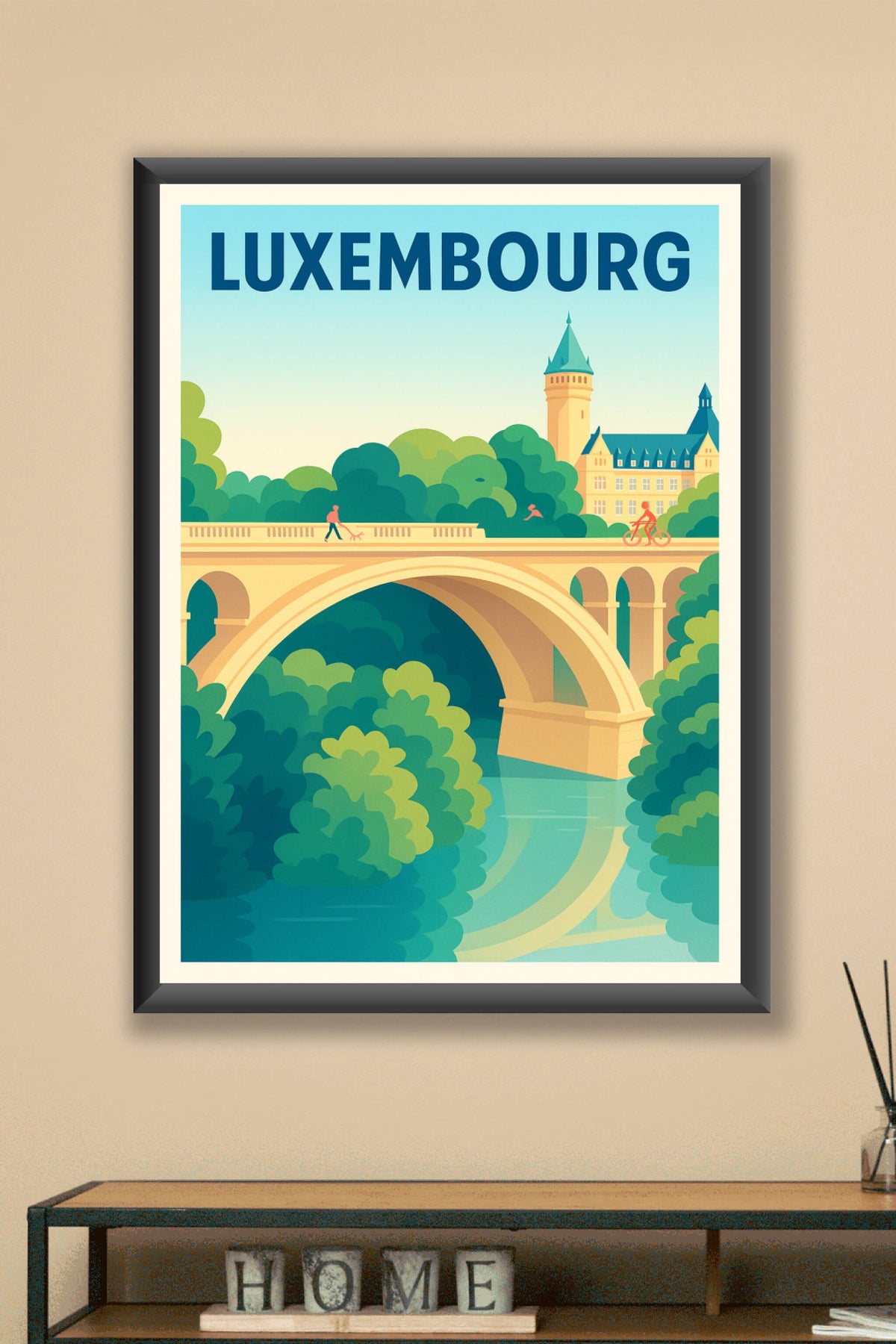 Affiche de Luxembourg - Entre nature et patrimoine historique