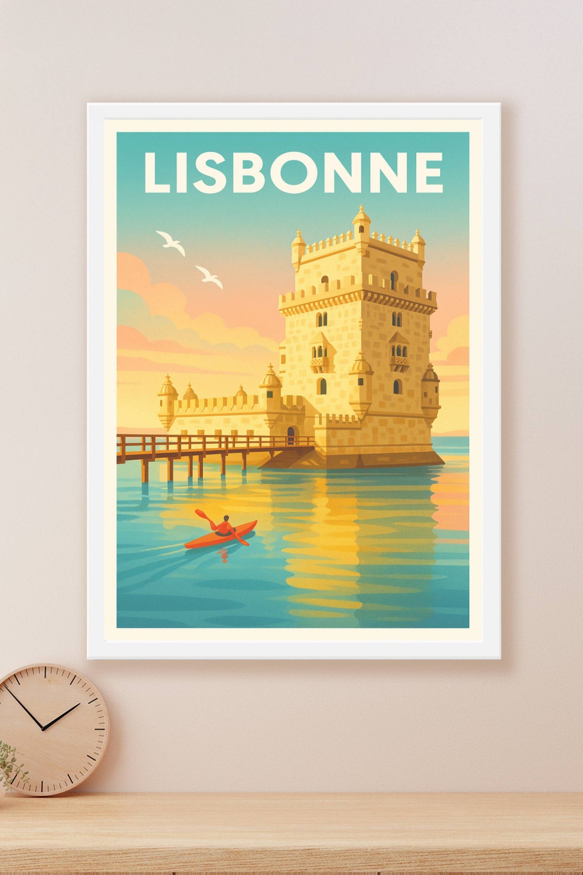 Affiche de Lisbonne - Évasion au pied de la Tour de Belém