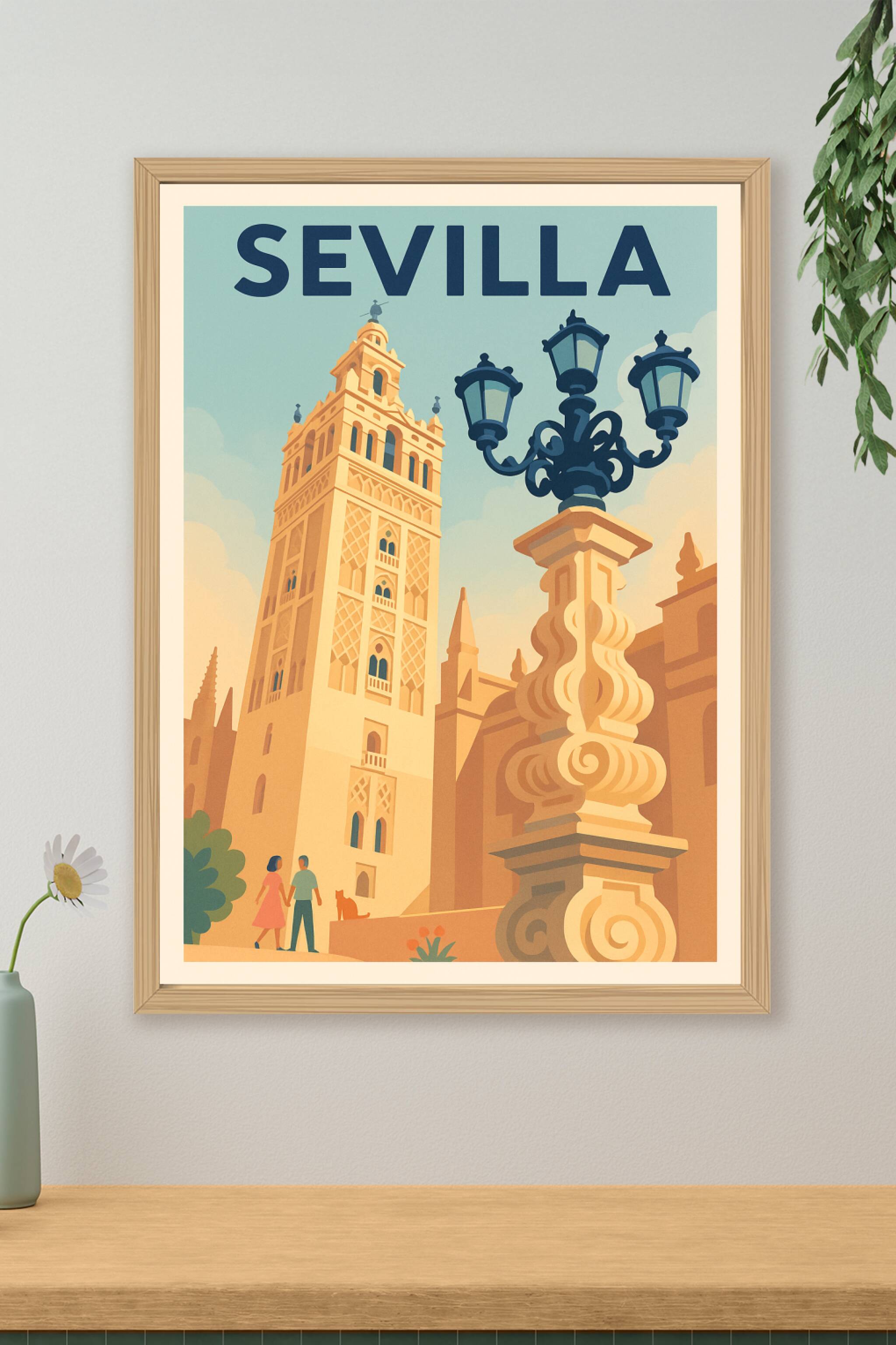 Affiche de Séville - Voyage au cœur de l'Andalousie historique