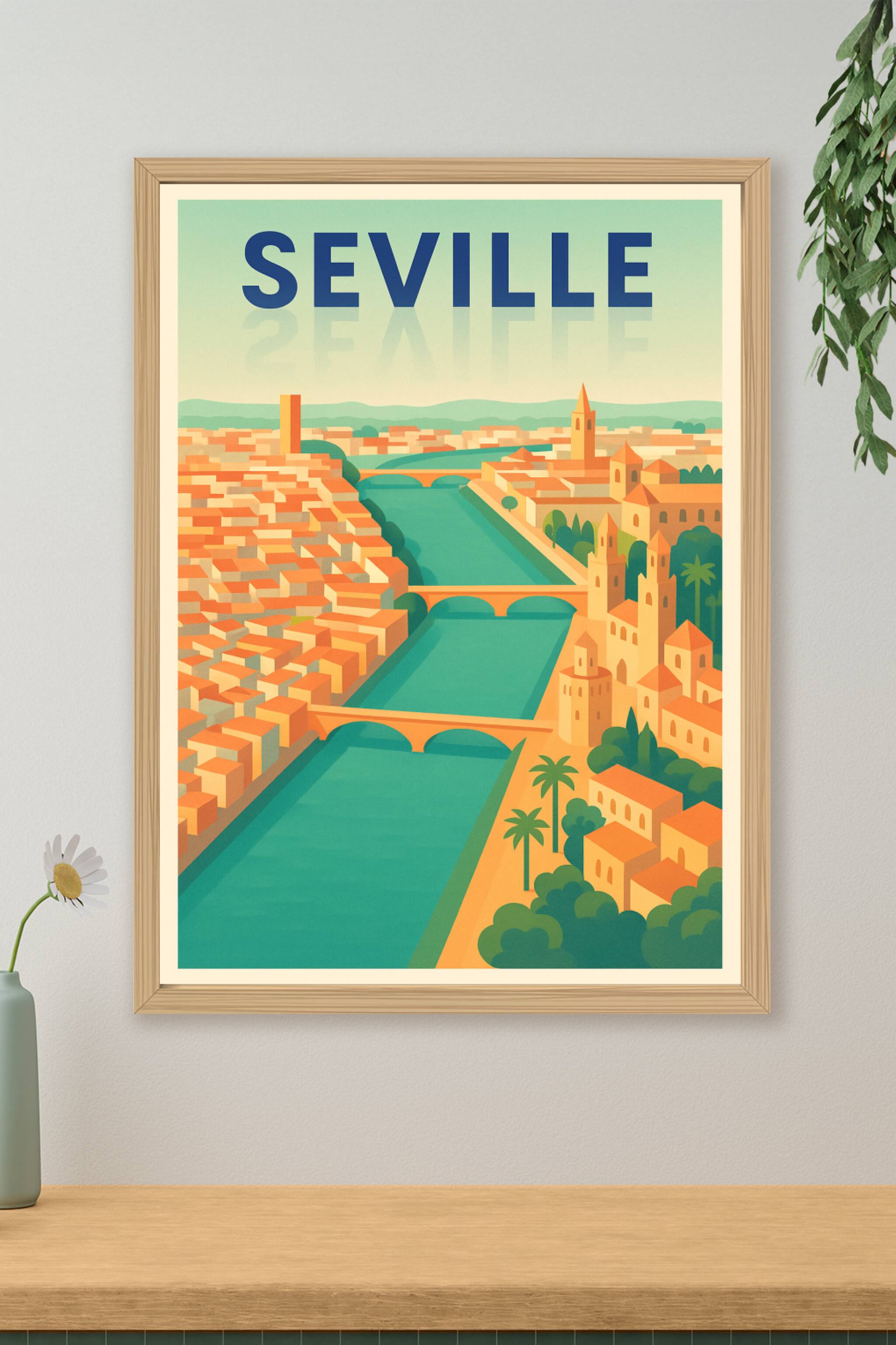 Affiche de Séville - L'élégance intemporelle andalouse