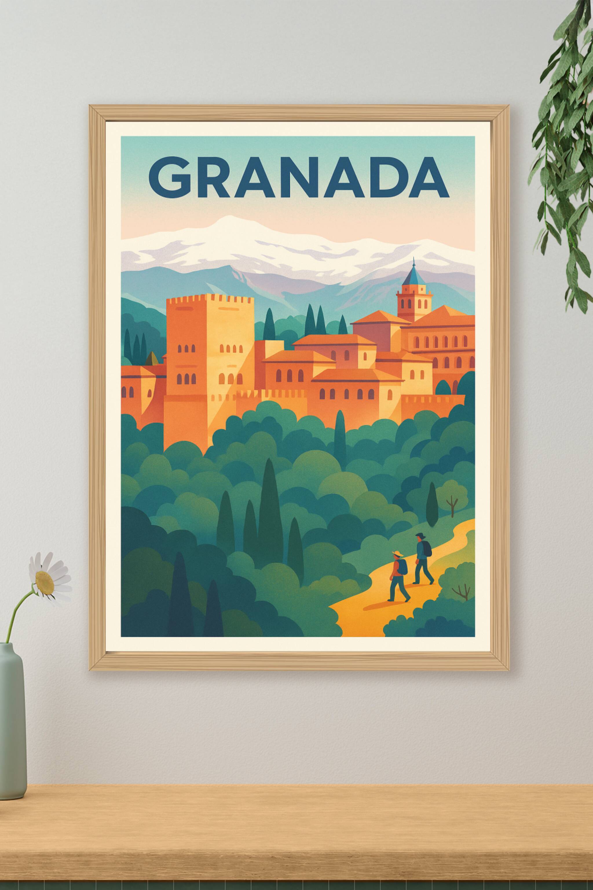 Affiche de Grenade - Une escapade historique au cœur de l'Alhambra