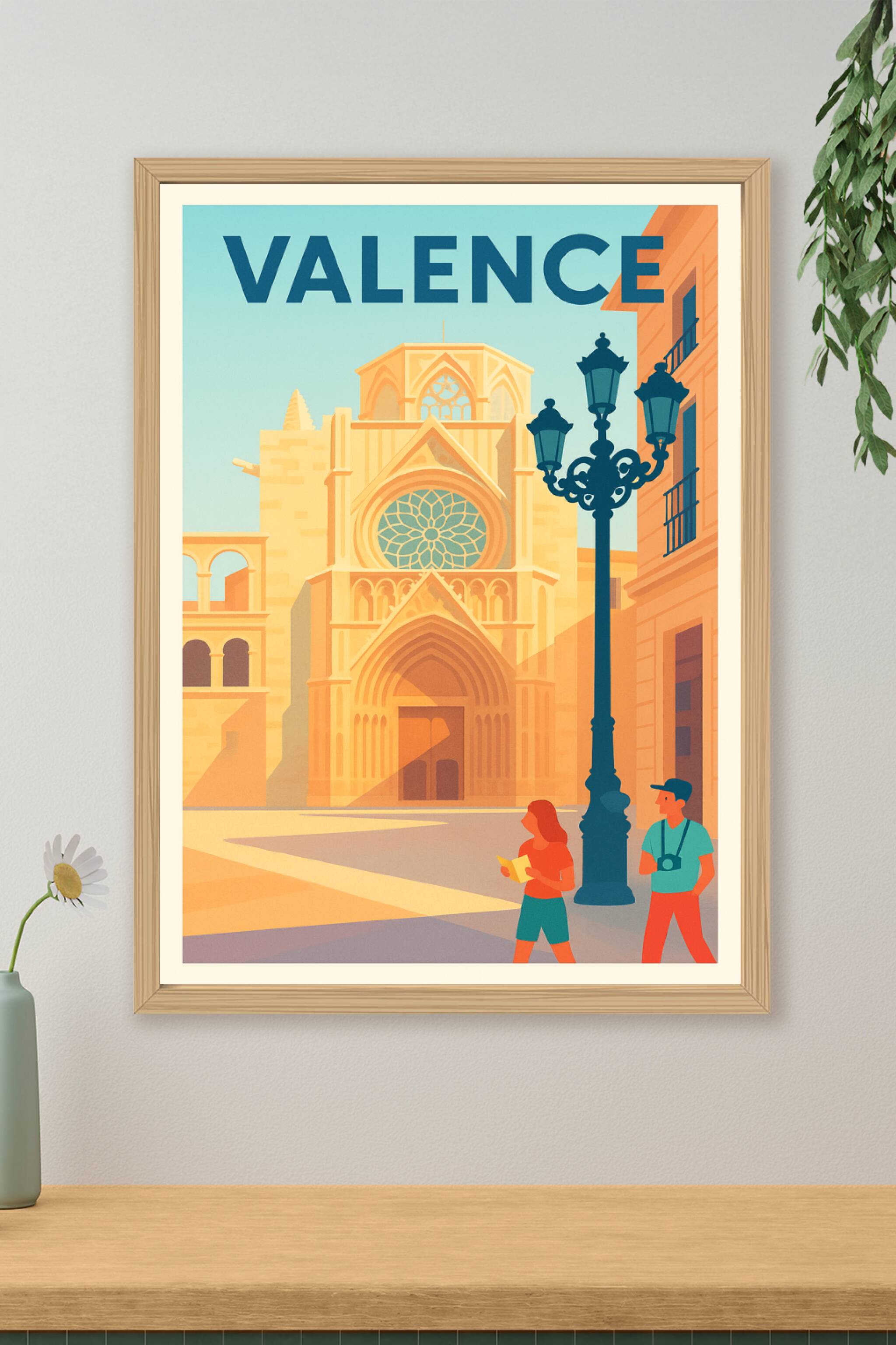 Affiche de Valence - L'élégance historique au cœur de la Drôme