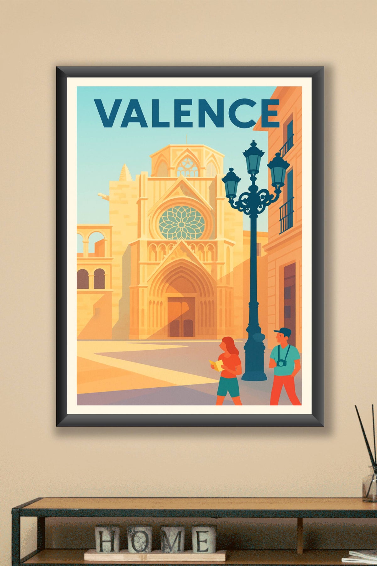 Affiche de Valence - L'élégance historique au cœur de la Drôme