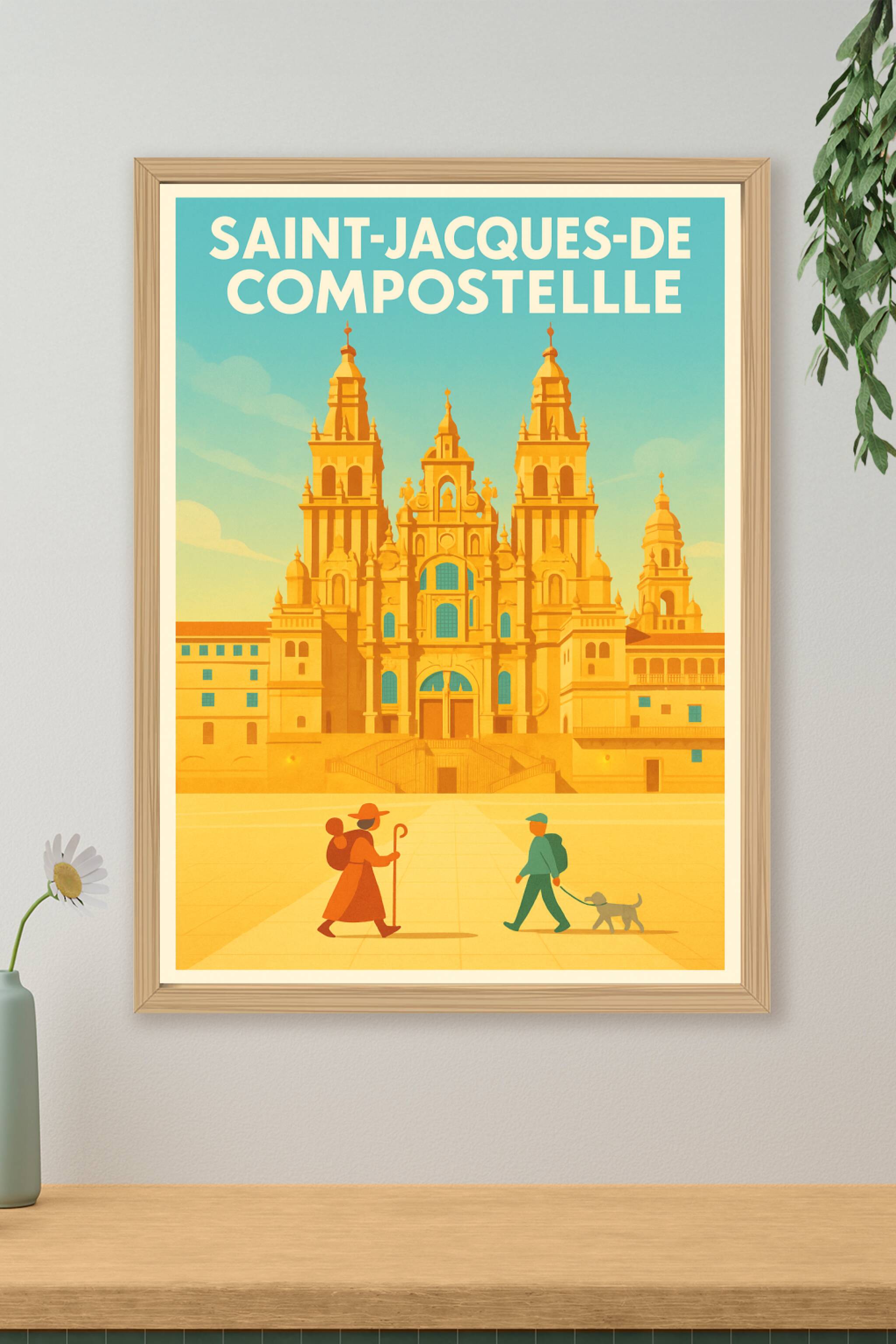 Affiche de Saint-Jacques-de-Compostelle - L'âme du pèlerinage en poster