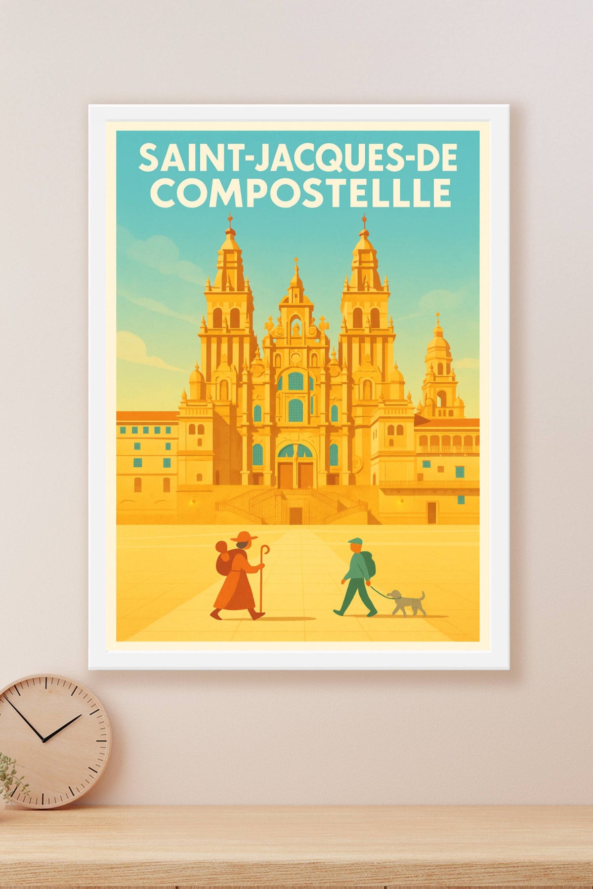 Affiche de Saint-Jacques-de-Compostelle - L'âme du pèlerinage en poster