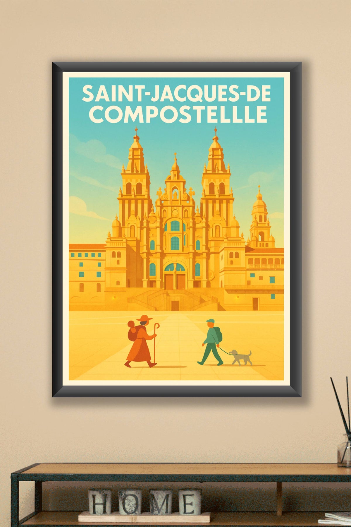 Affiche de Saint-Jacques-de-Compostelle - L'âme du pèlerinage en poster
