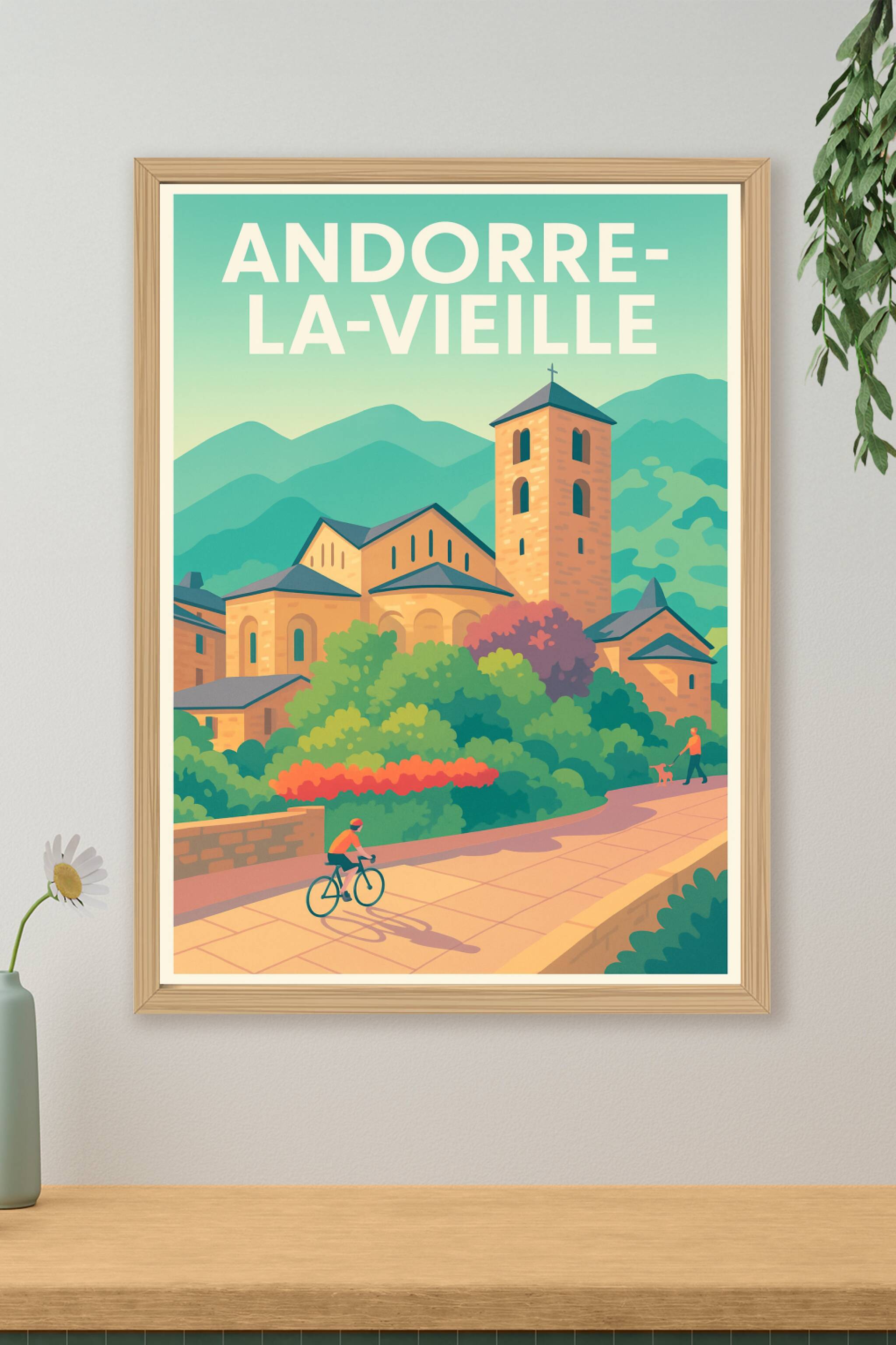 Affiche de Andorre-la-Vieille - Charme et nature au cœur des Pyrénées