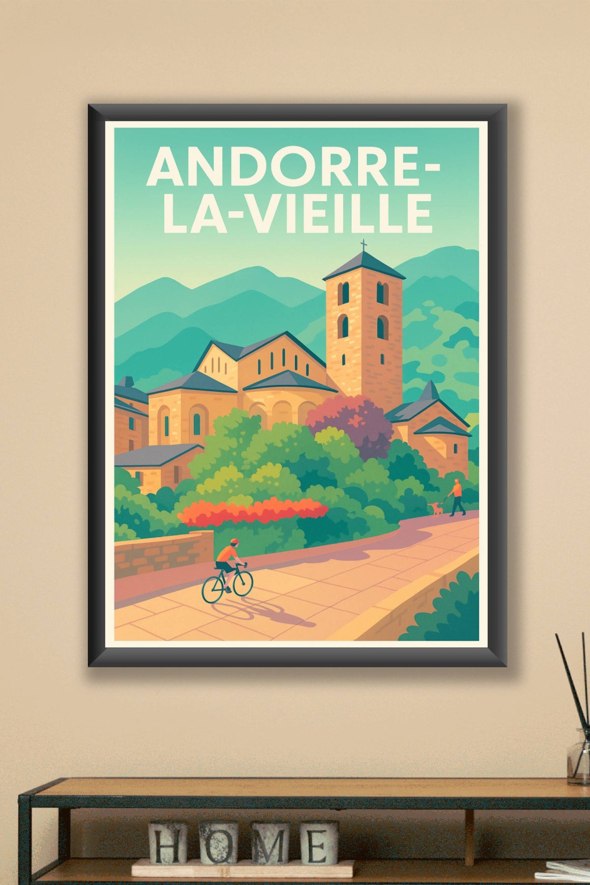 Affiche de Andorre-la-Vieille - Charme et nature au cœur des Pyrénées