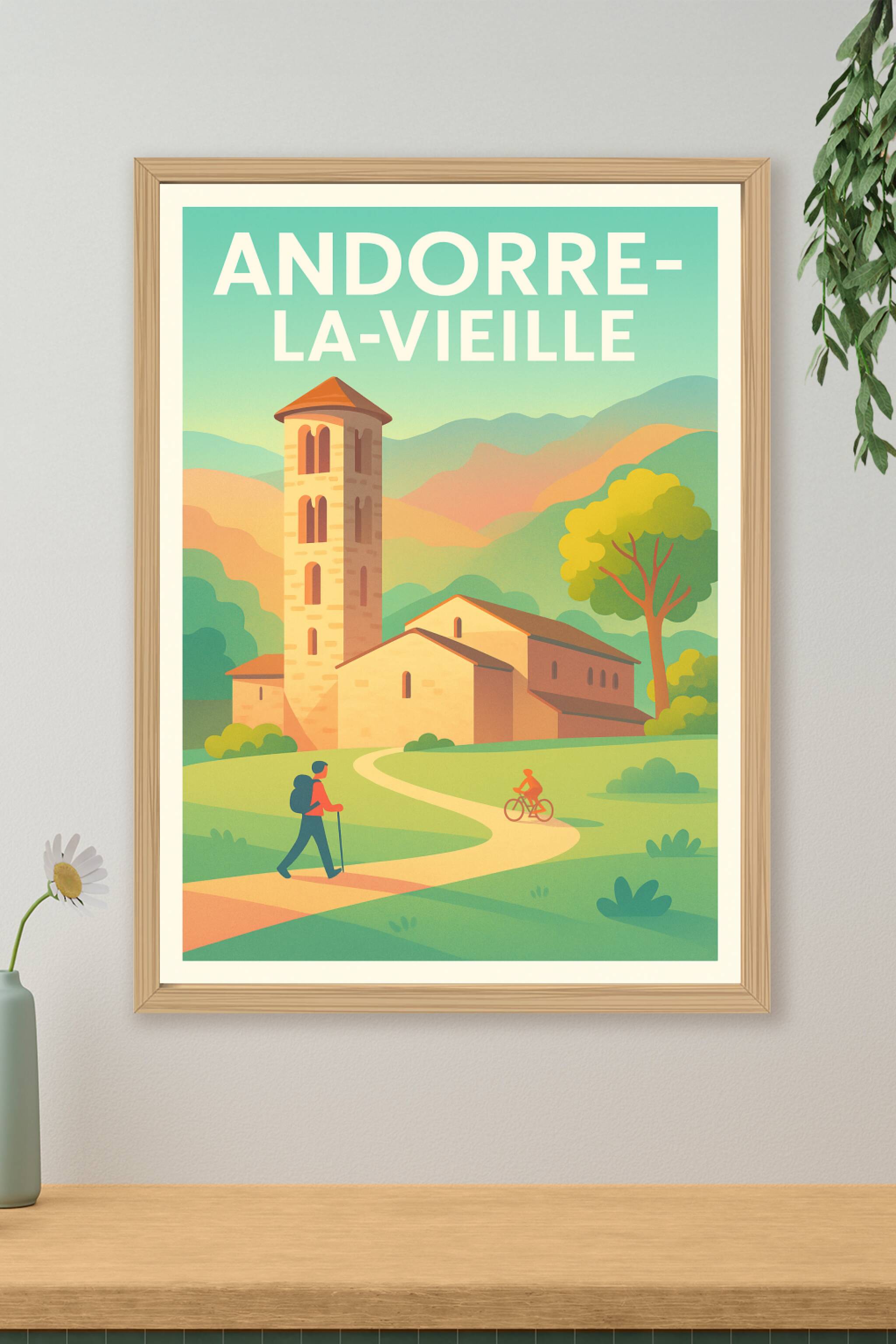 Affiche de Andorre-la-Vieille - Charme et nature au cœur des Pyrénées
