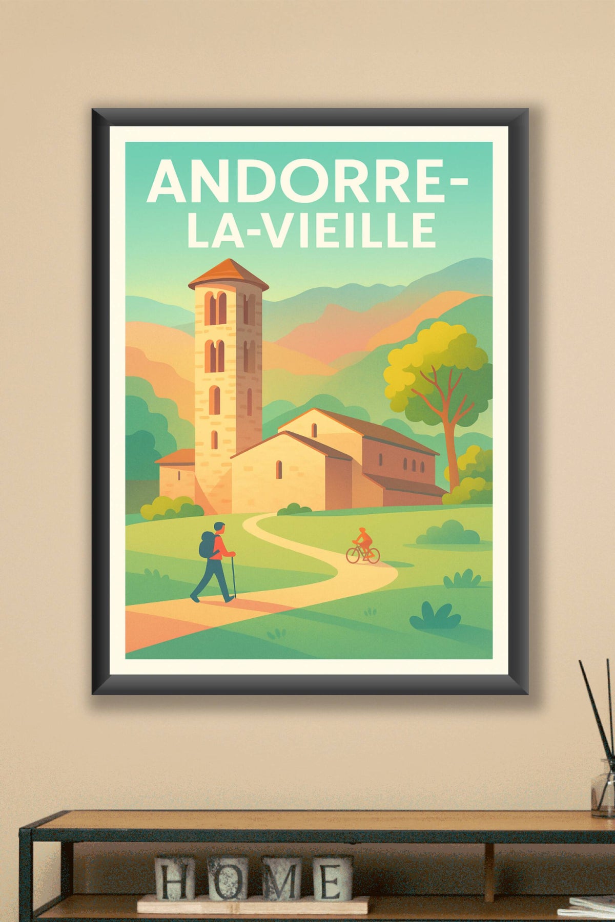 Affiche de Andorre-la-Vieille - Charme et nature au cœur des Pyrénées