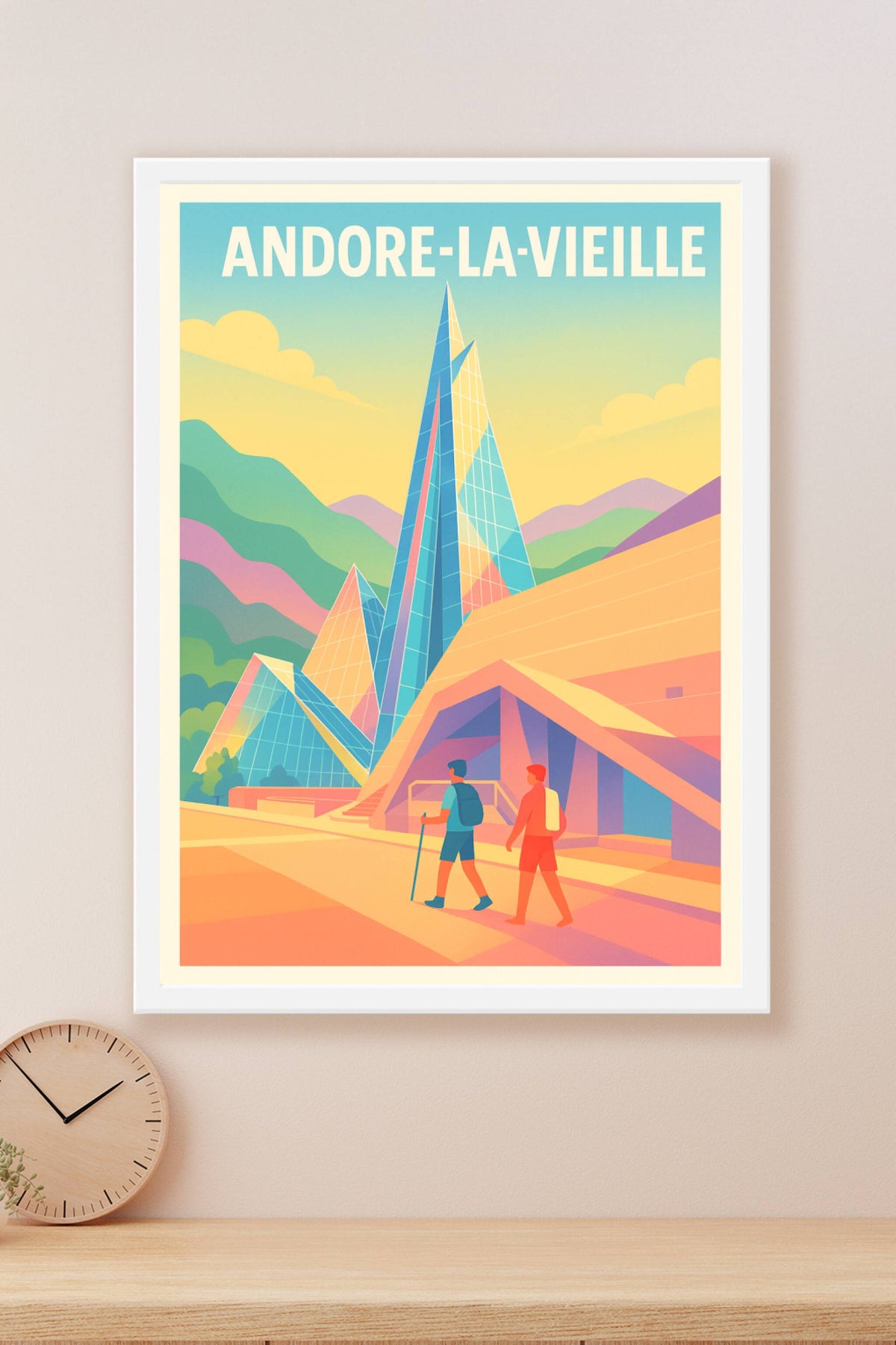 Affiche de Andorre-la-Vieille - Architecture contemporaine au cœur des montagnes