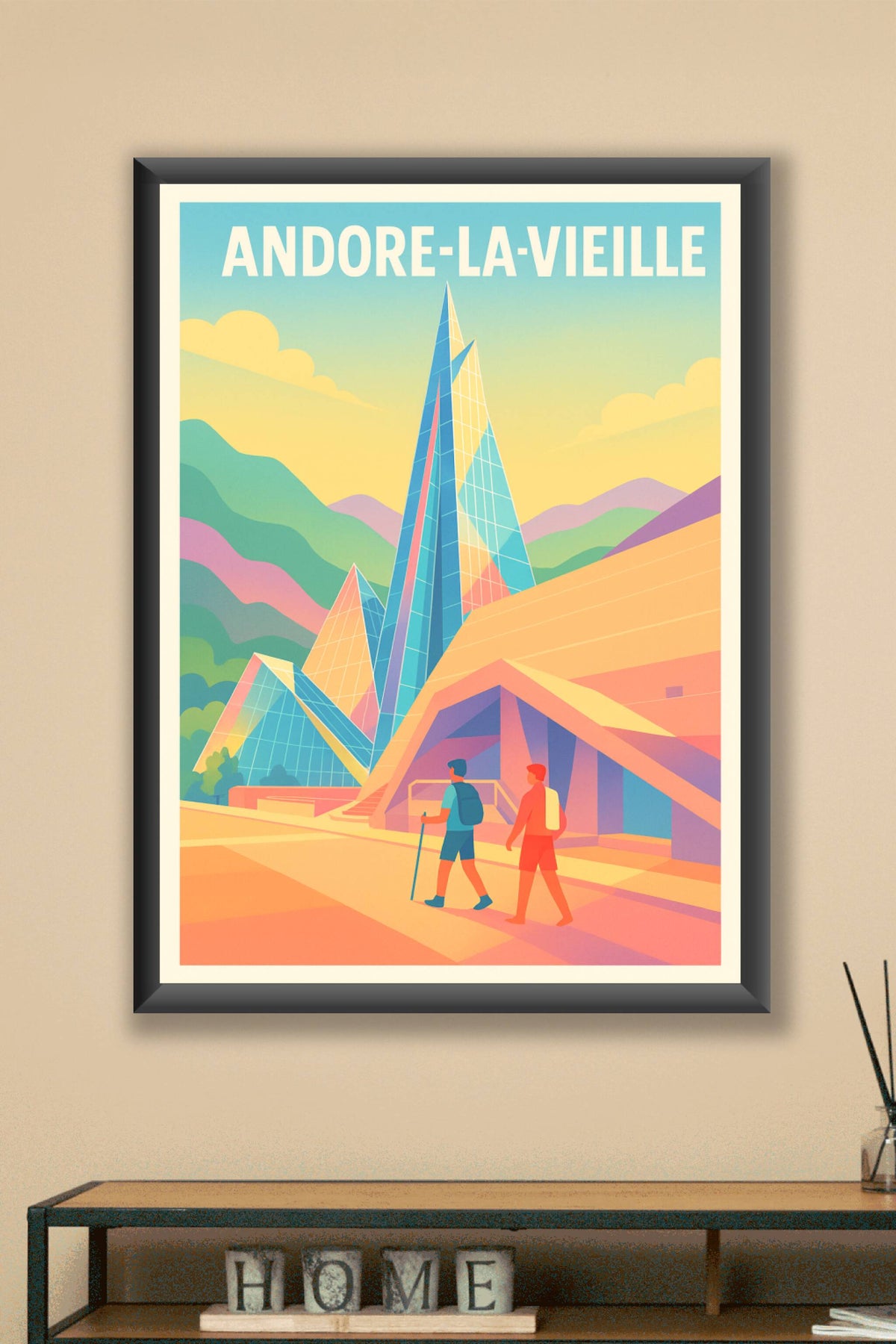 Affiche de Andorre-la-Vieille - Architecture contemporaine au cœur des montagnes