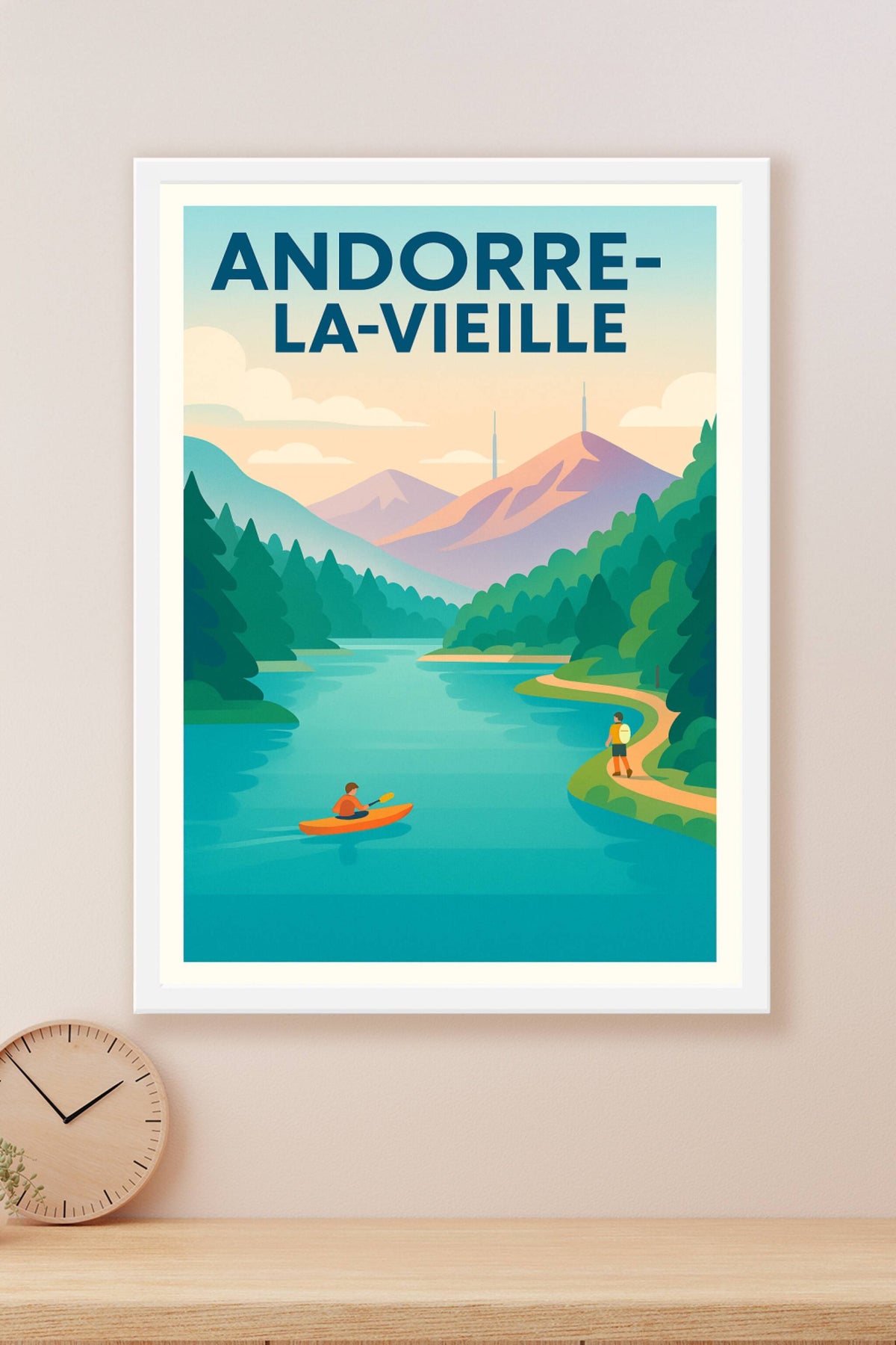 Affiche de Andorre-la-Vieille - Nature et Aventures en Montagne