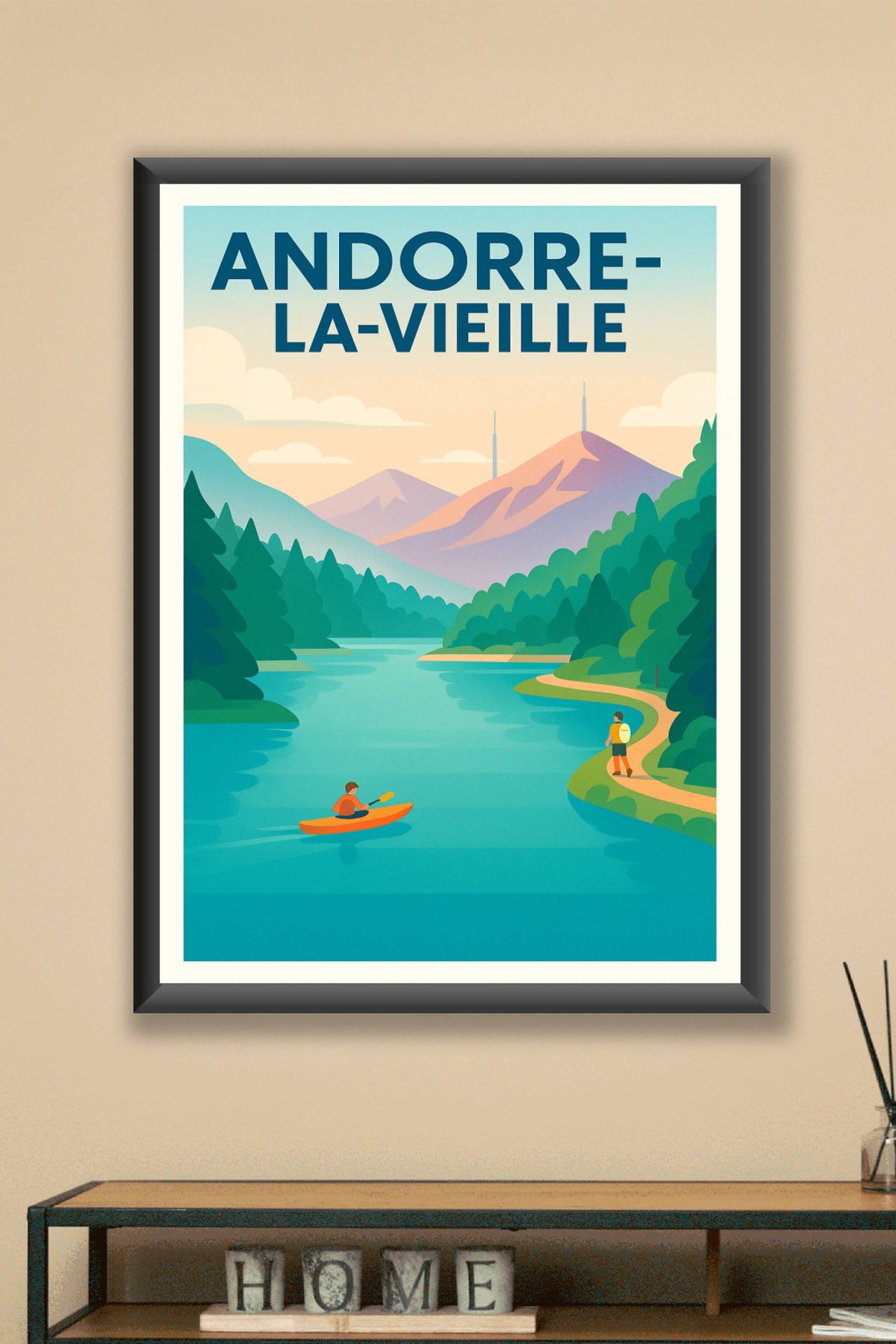 Affiche de Andorre-la-Vieille - Nature et Aventures en Montagne