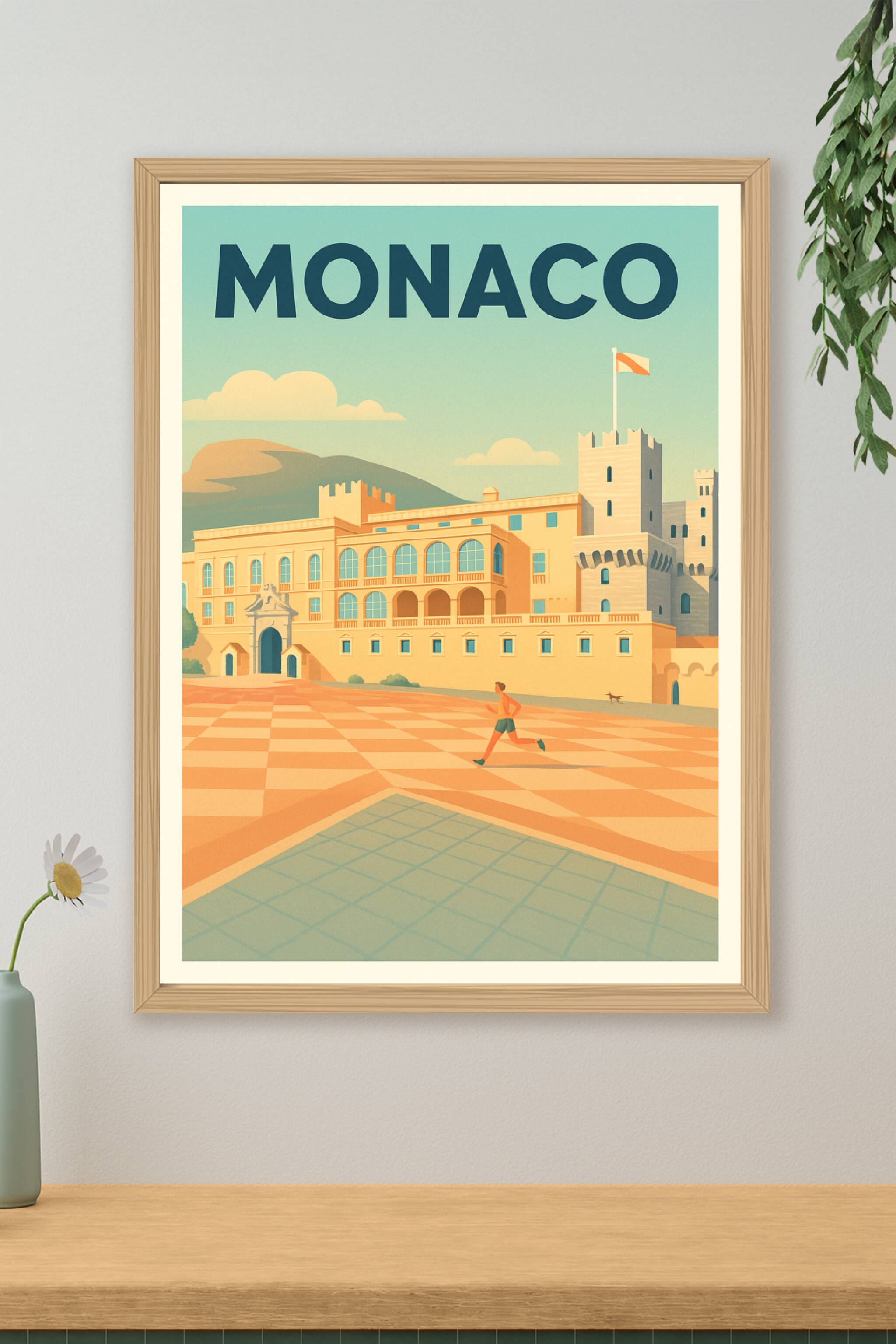 Affiche de Monaco - L'élégance méditerranéenne au palais princier