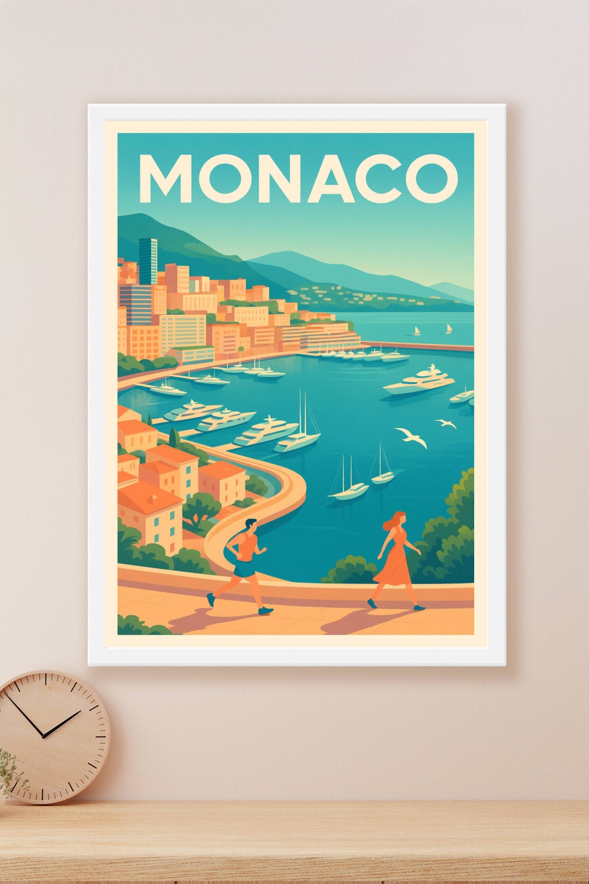 Affiche de Monaco - Élégance et charme méditerranéen
