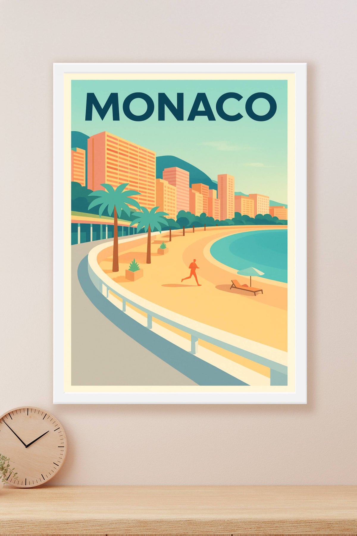 Affiche de Monaco - Élégance et douceur de la Riviera