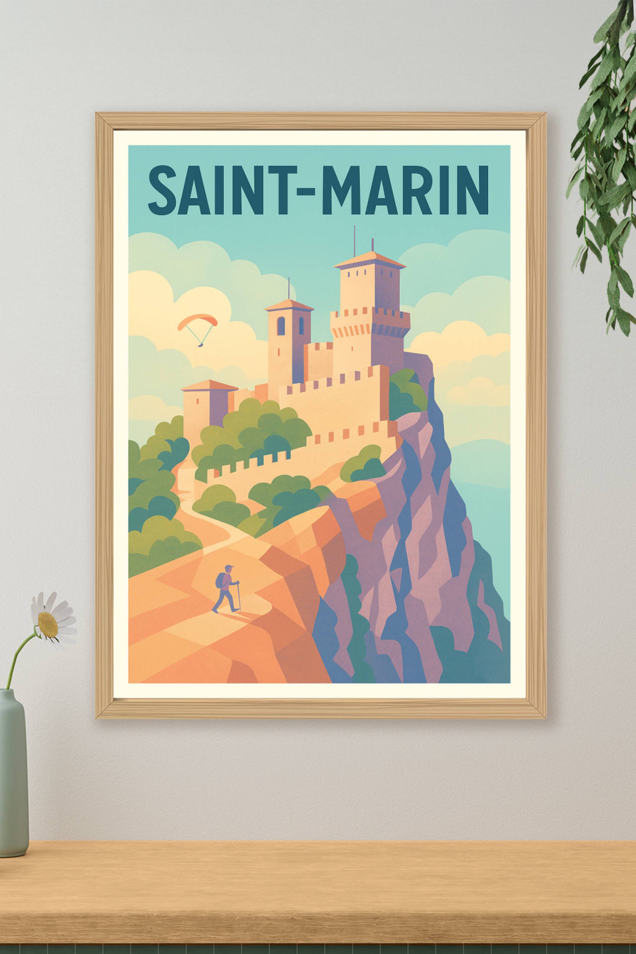 Affiche de Saint-Marin - Voyage au cœur de la forteresse historique