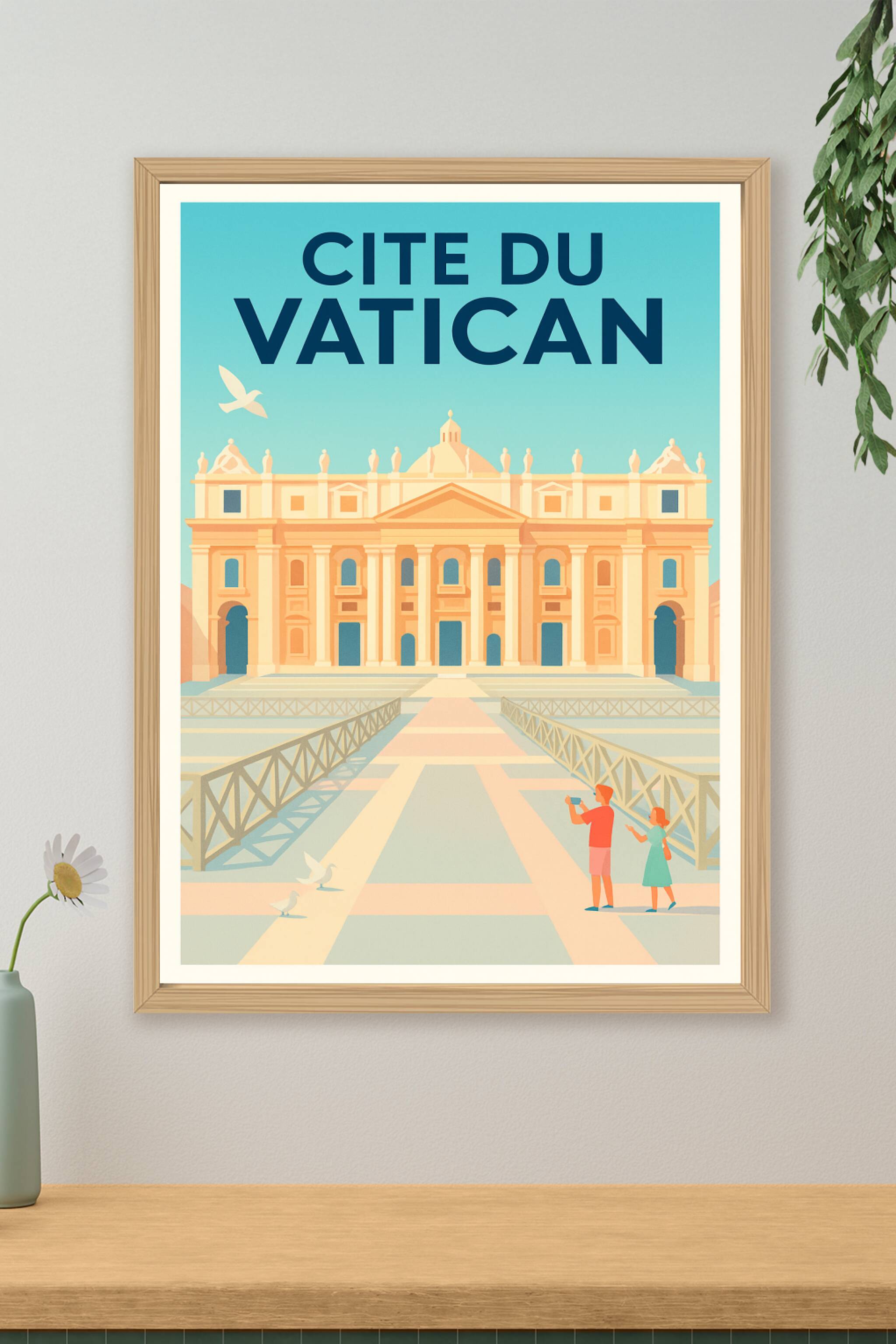 Affiche de Cité du Vatican - L'élégance intemporelle au cœur de la cité papale